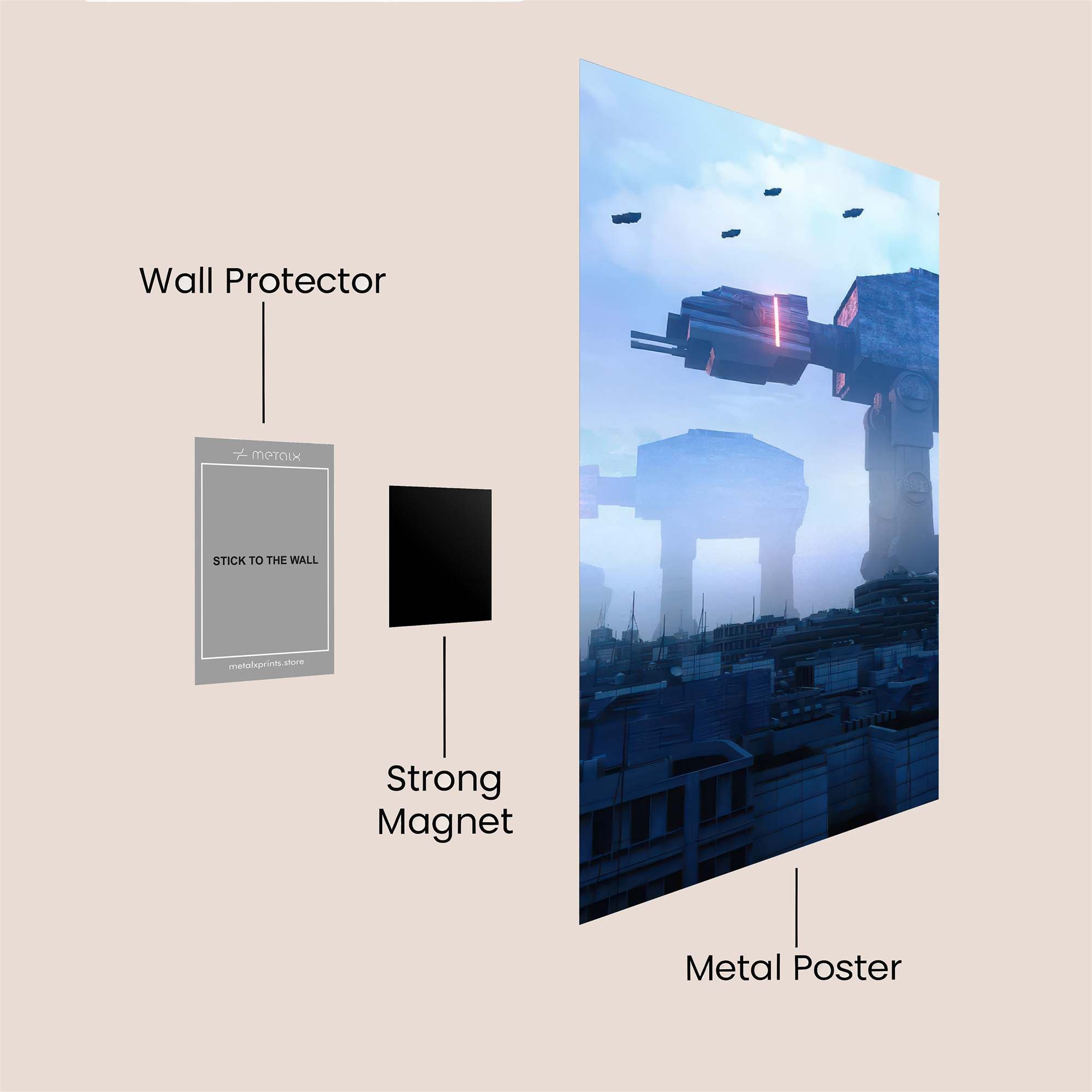 AT-AT Invasion Safe Wall Magnetic / M