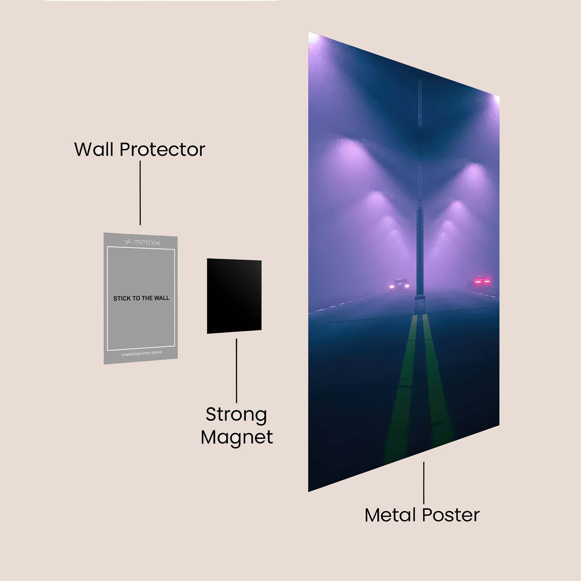 Foggy Journey Safe Wall Magnetic / M