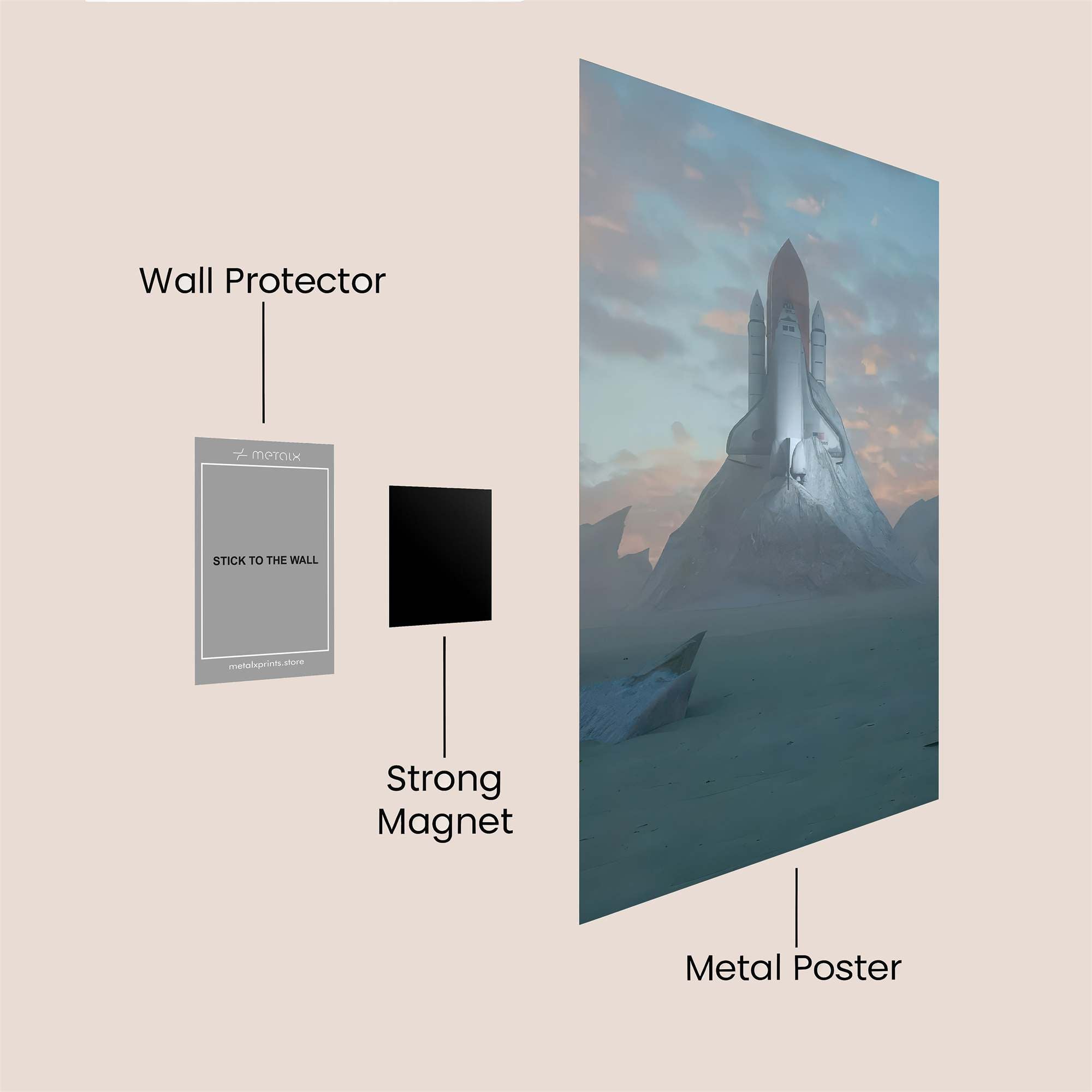 Rocket Serenity Safe Wall Magnetic / M