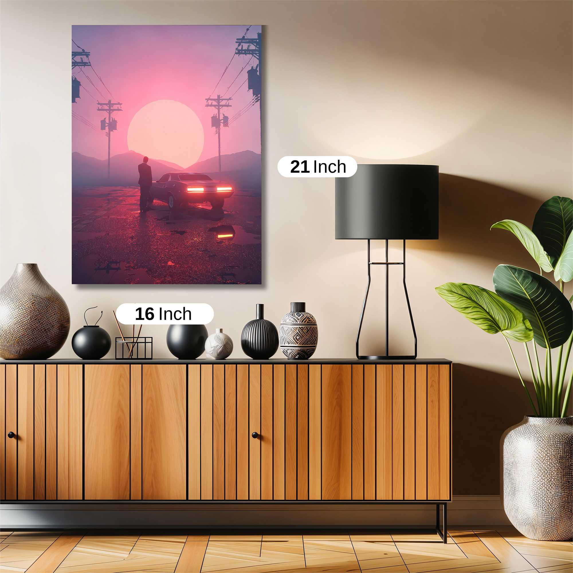 Sunset Solitude Safe Wall Magnetic / M