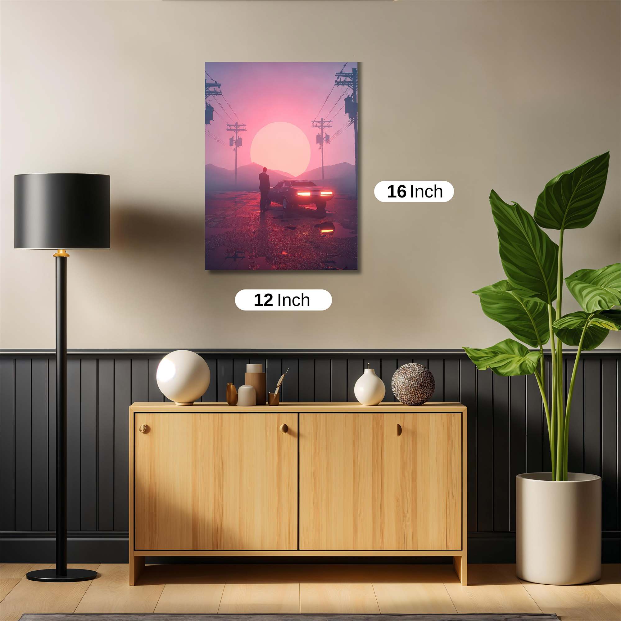 Sunset Solitude Safe Wall Magnetic / M