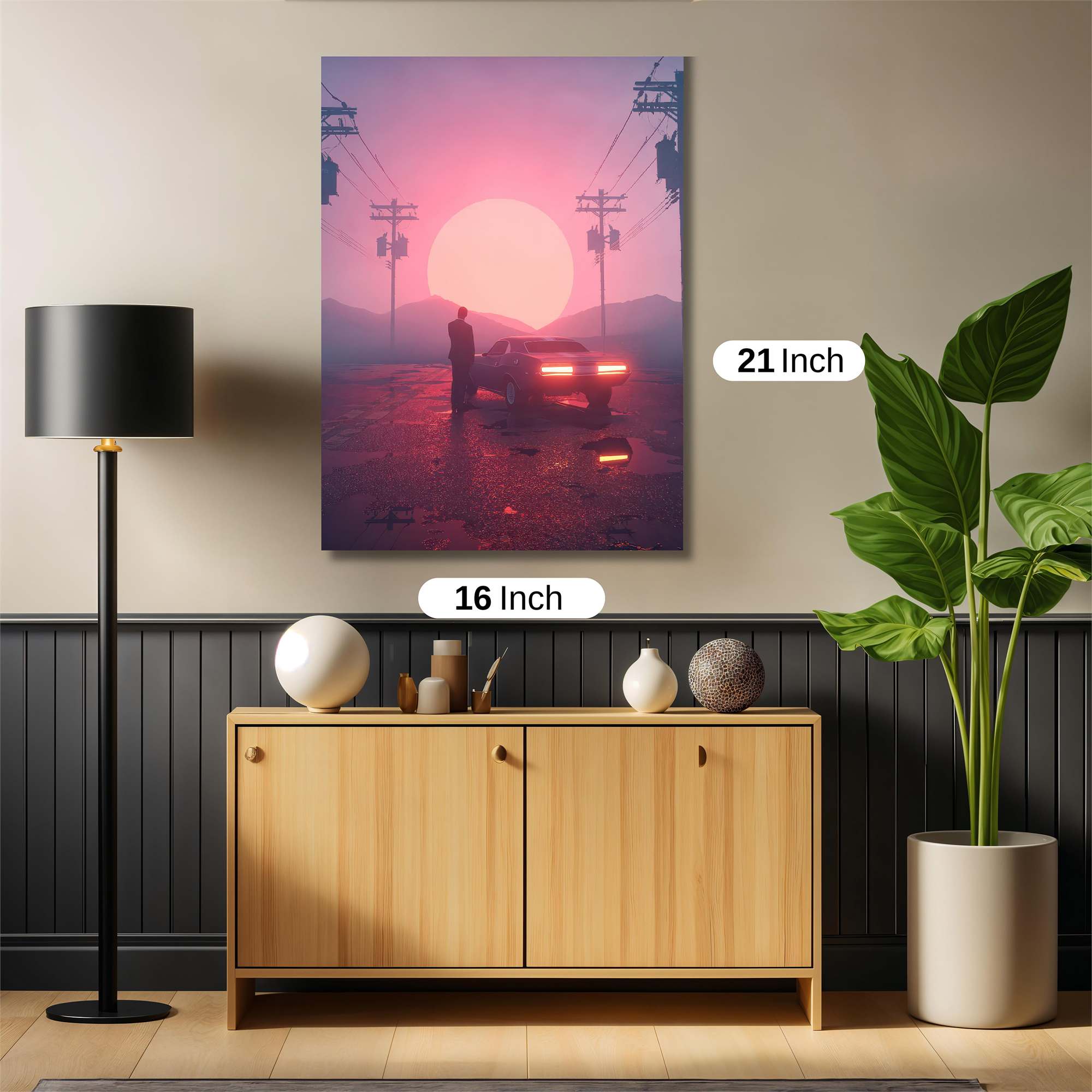 Sunset Solitude Safe Wall Magnetic / M