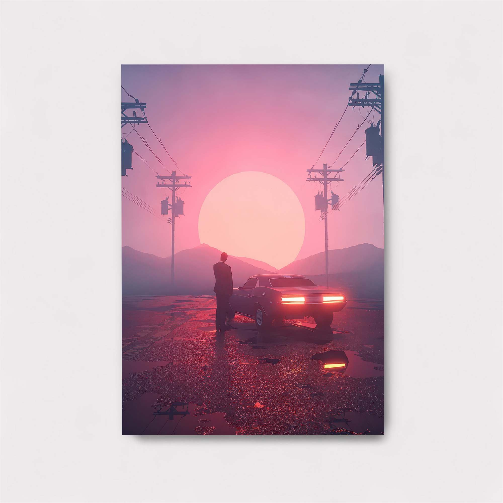 Sunset Solitude Safe Wall Magnetic / M