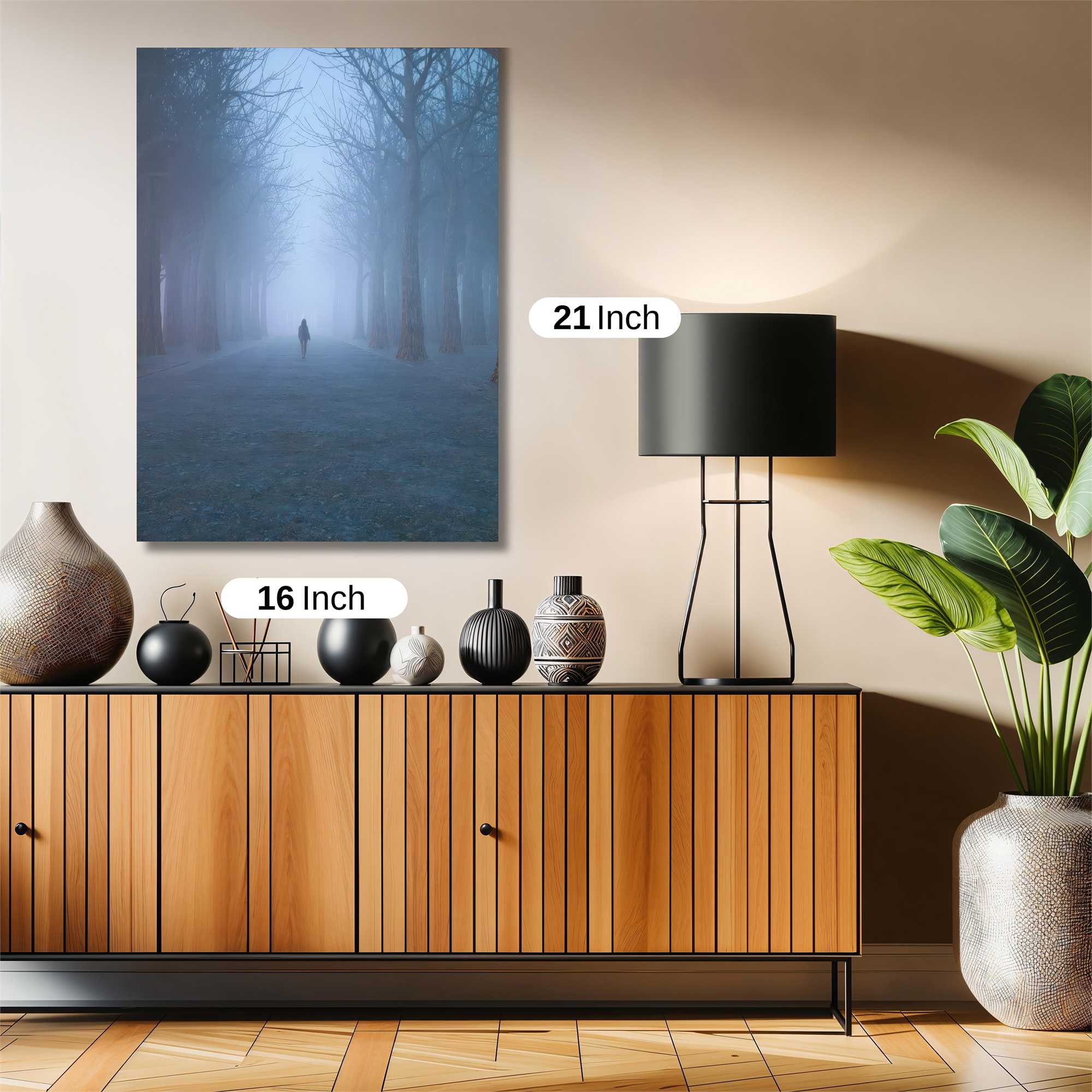 Foggy Solitude Safe Wall Magnetic / M