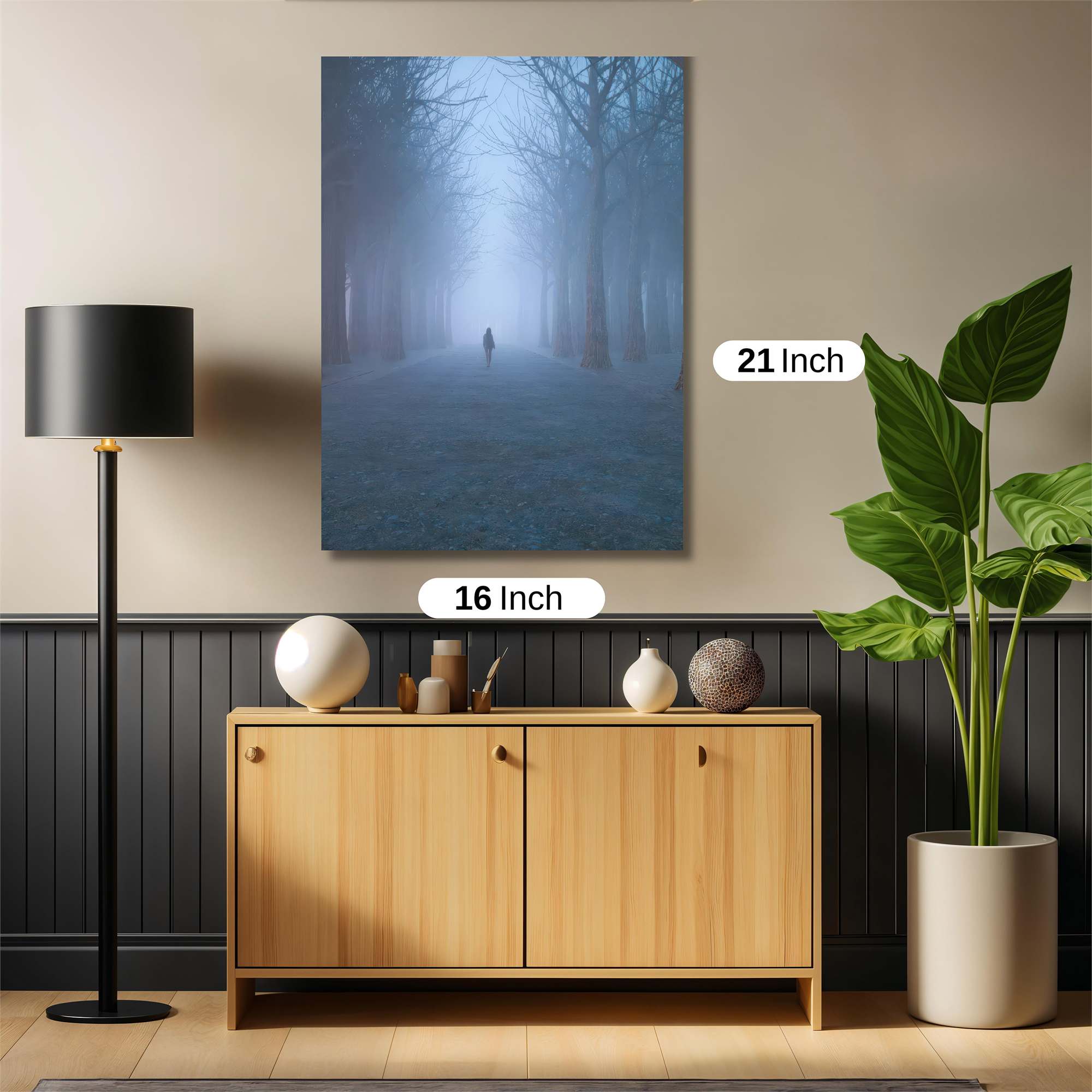 Foggy Solitude Safe Wall Magnetic / M