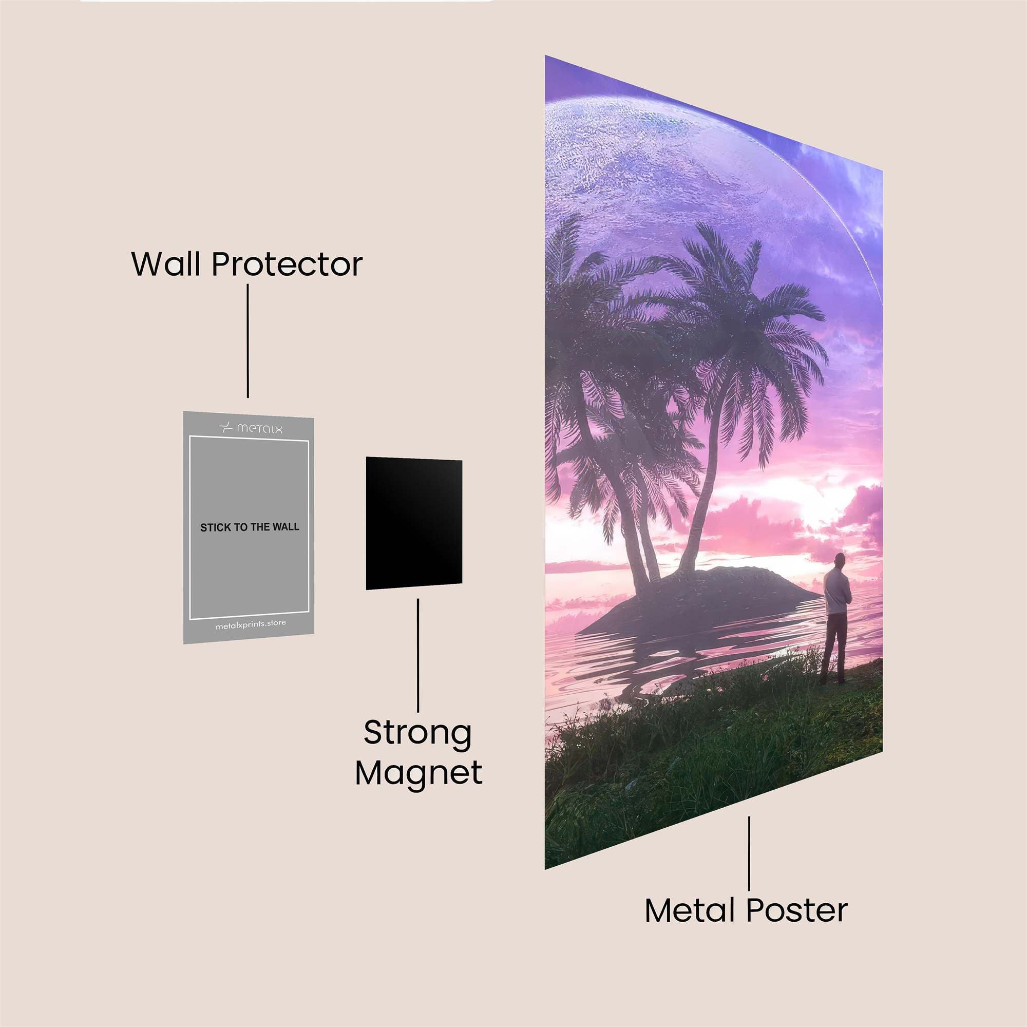 Moonlit Serenity Safe Wall Magnetic / M