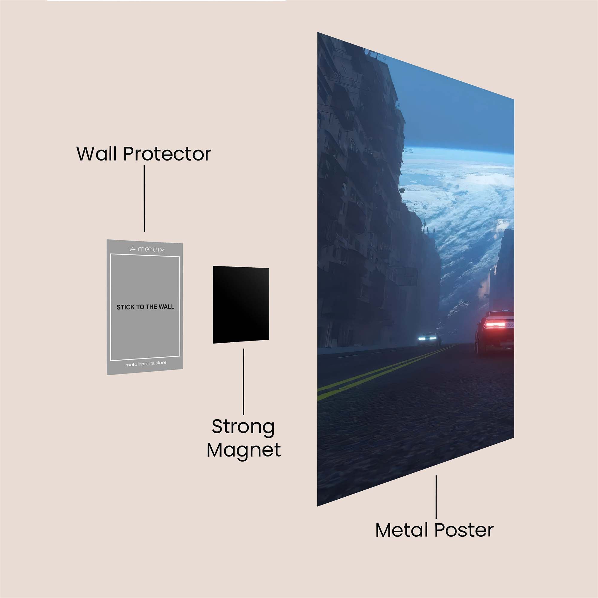 Urban Abyss Safe Wall Magnetic / M