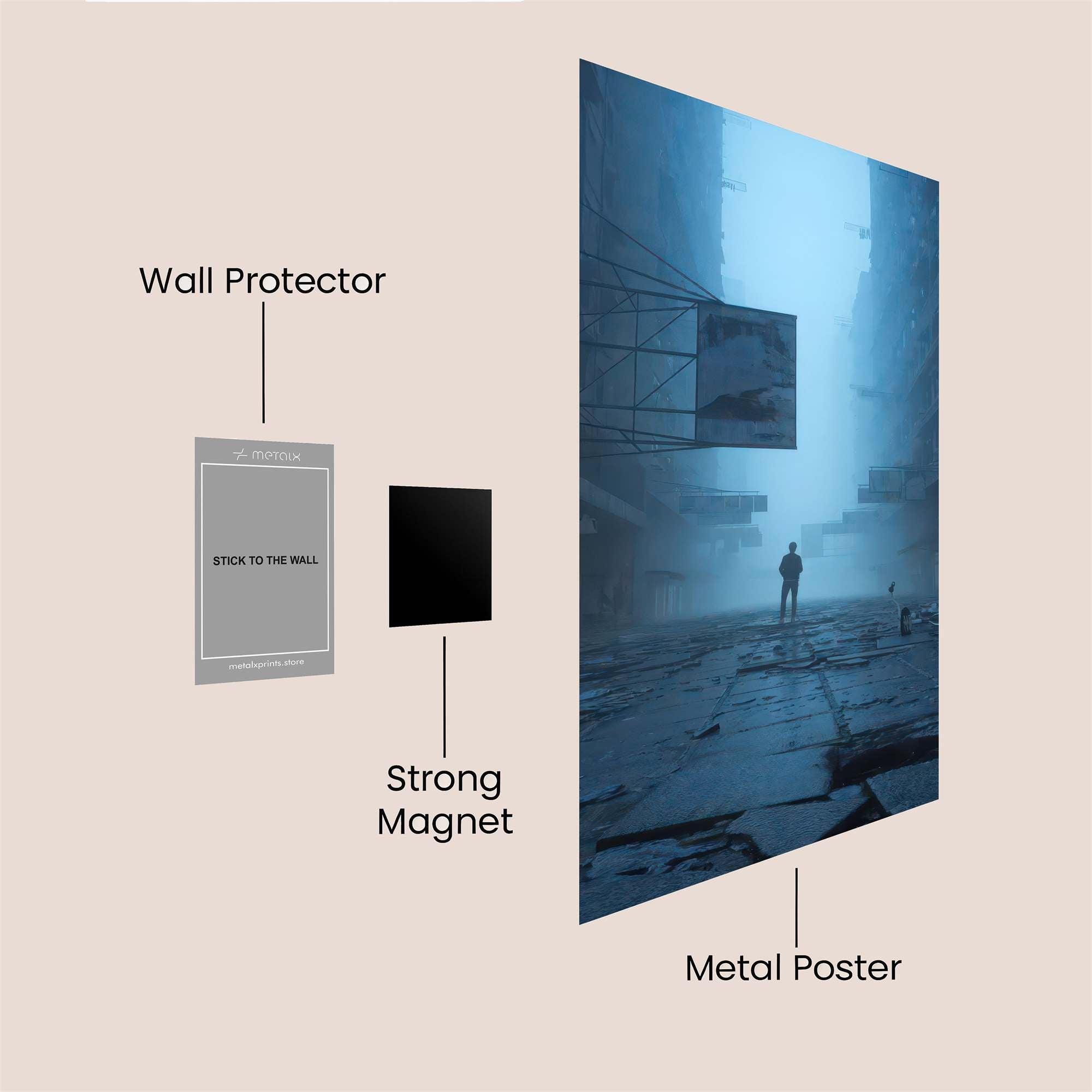 Apocalyptic Solitude Safe Wall Magnetic / M