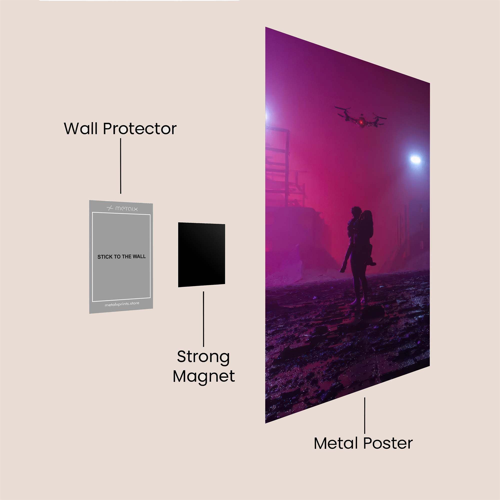 Escape Nebulous Safe Wall Magnetic / M