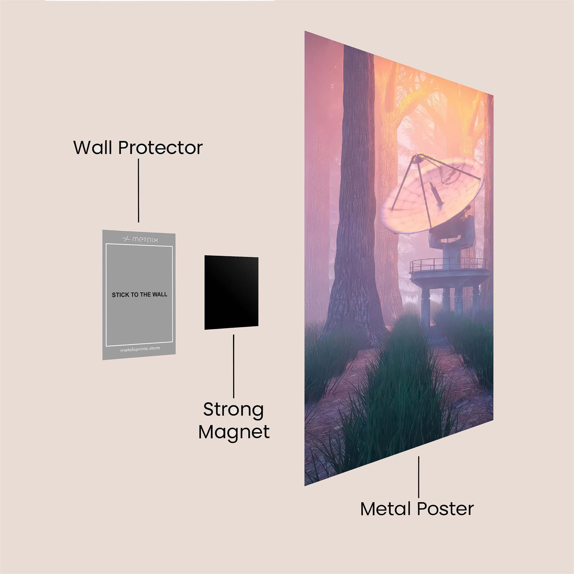 Antenna Whisper Safe Wall Magnetic / M