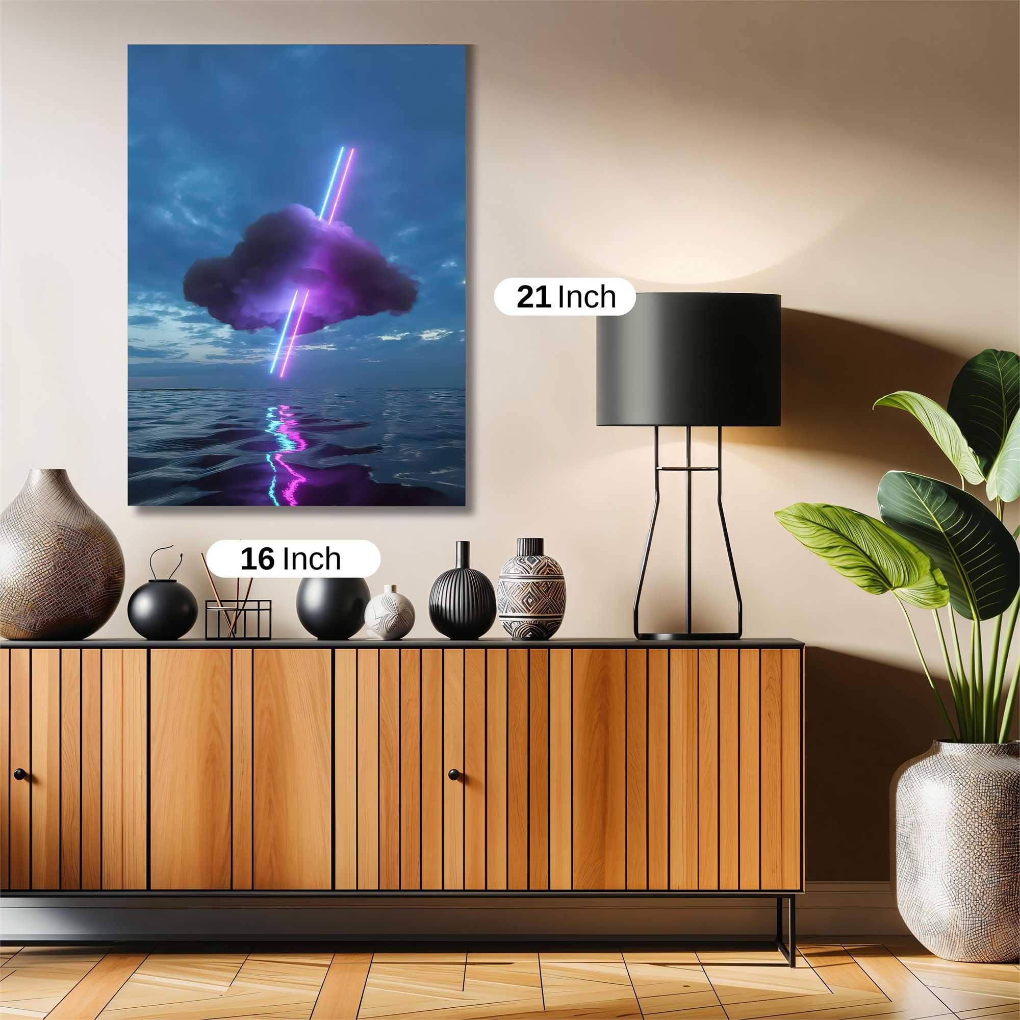 Neon Cloud Safe Wall Magnetic / M