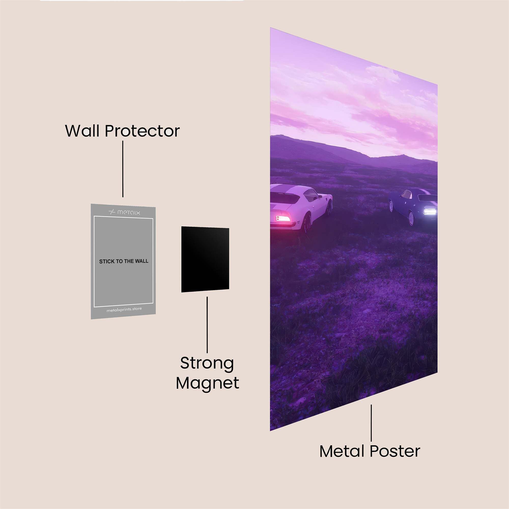 Cars Dreamscape Safe Wall Magnetic / M