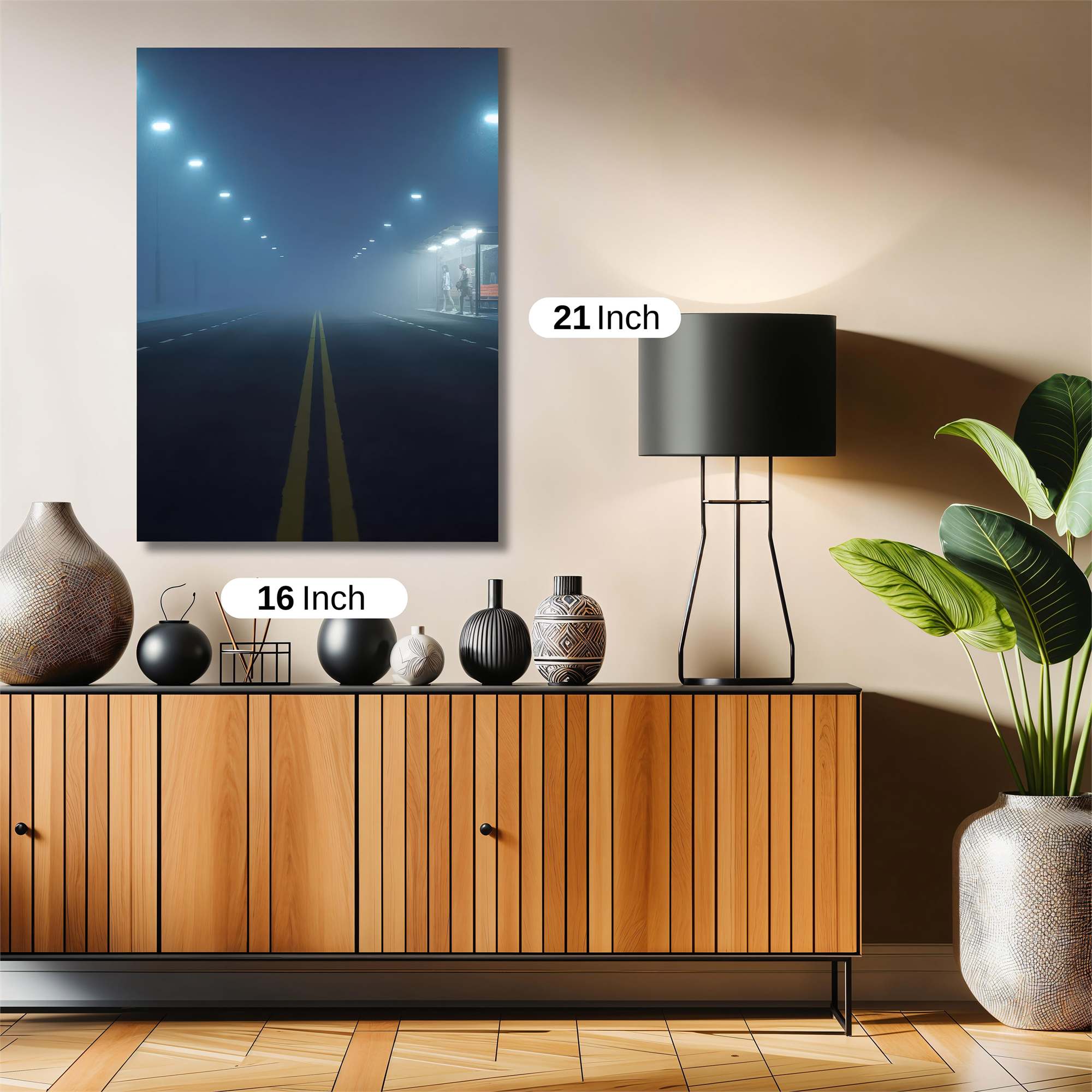 Foggy Solitude Safe Wall Magnetic / M