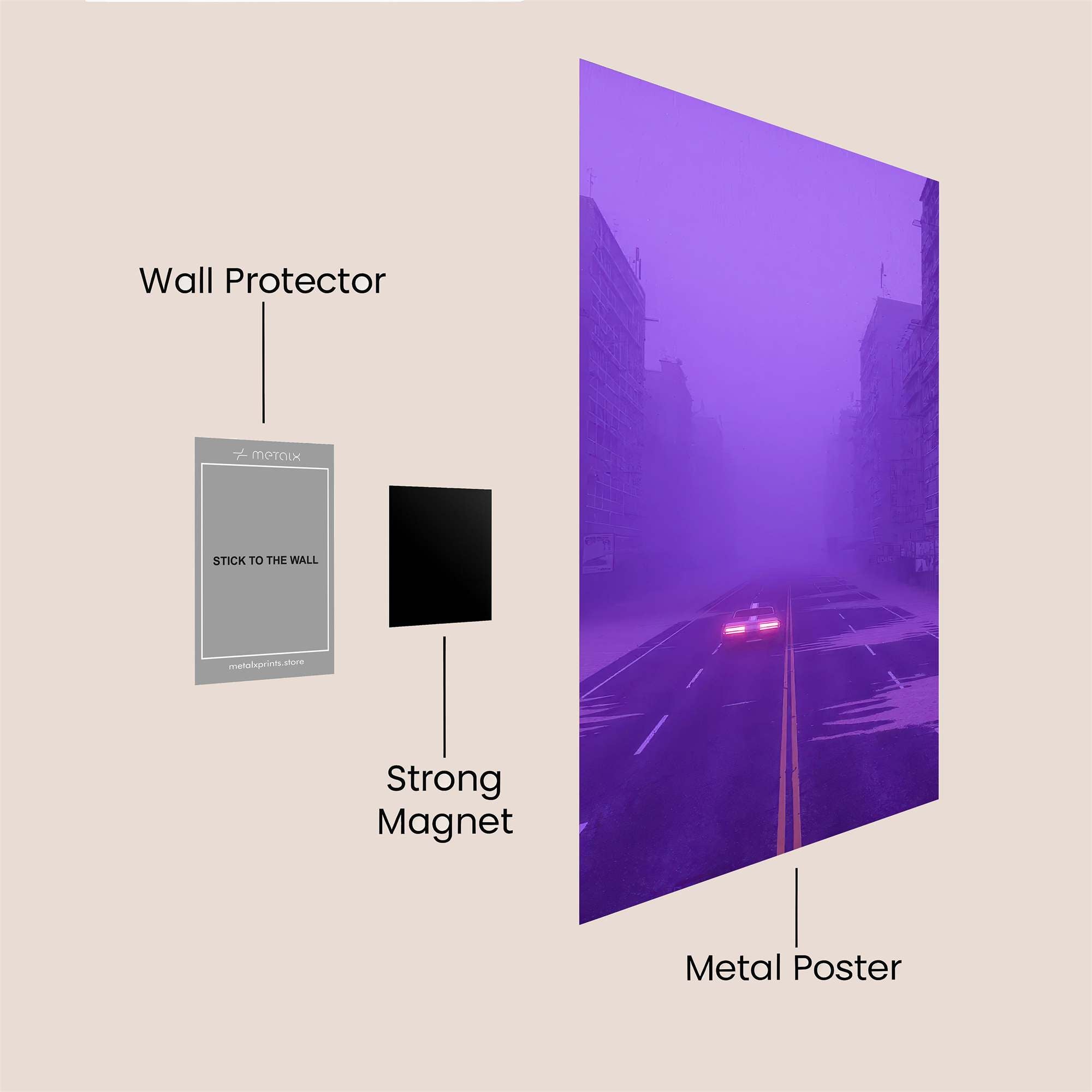 Foggy Eerie Safe Wall Magnetic / M