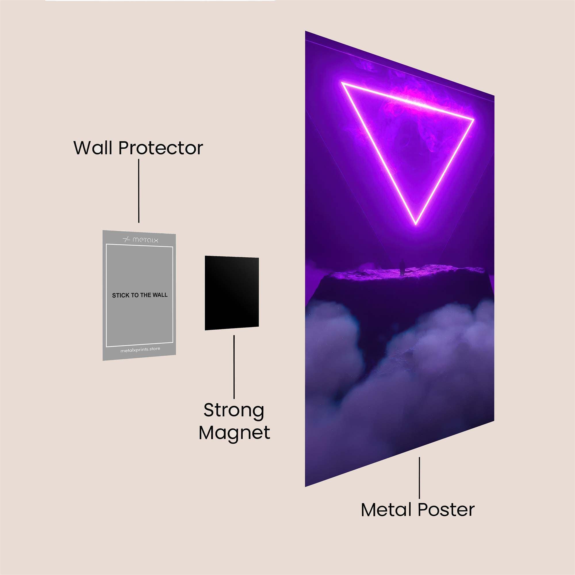 Neon Enigma Safe Wall Magnetic / M