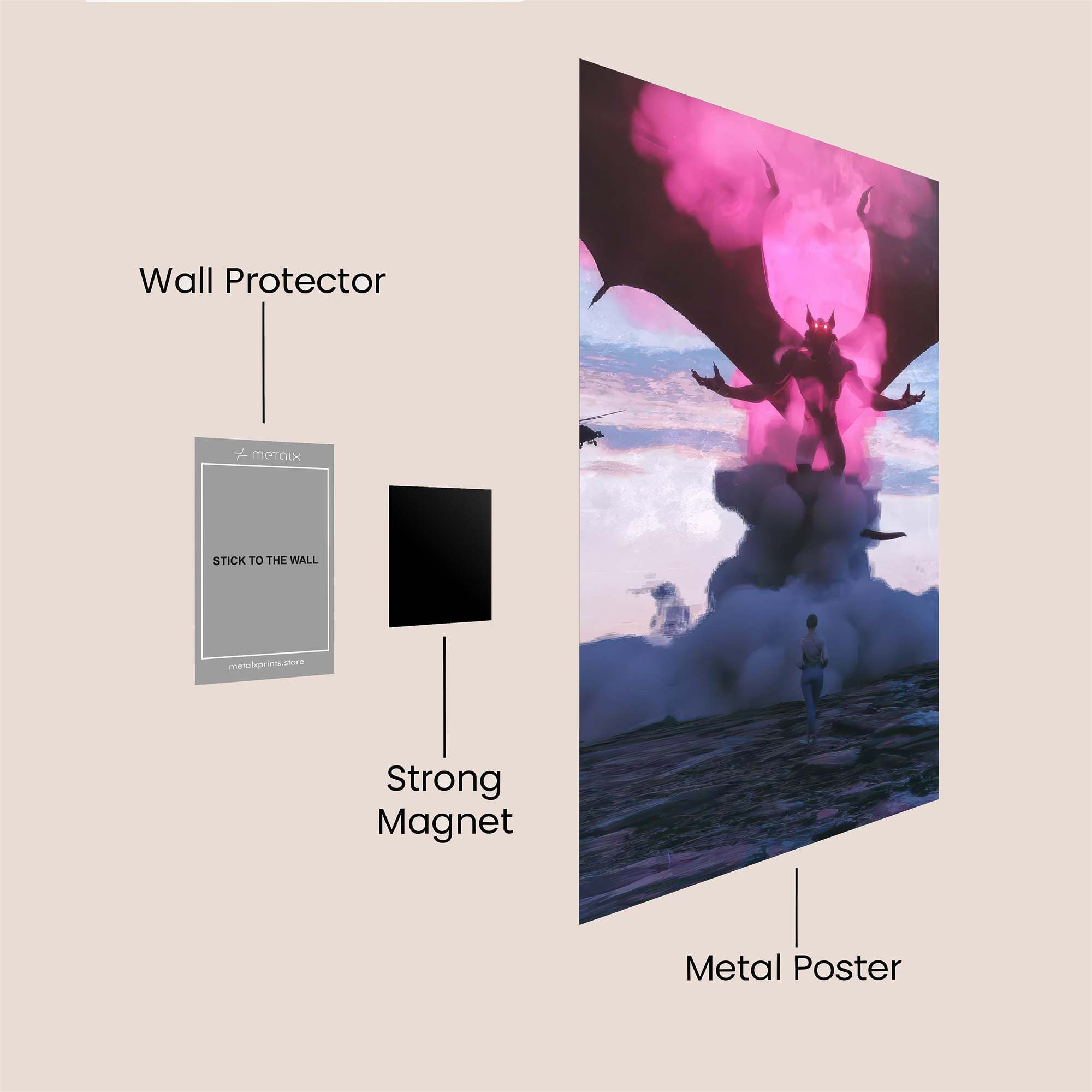 Demon Ascension Safe Wall Magnetic / M