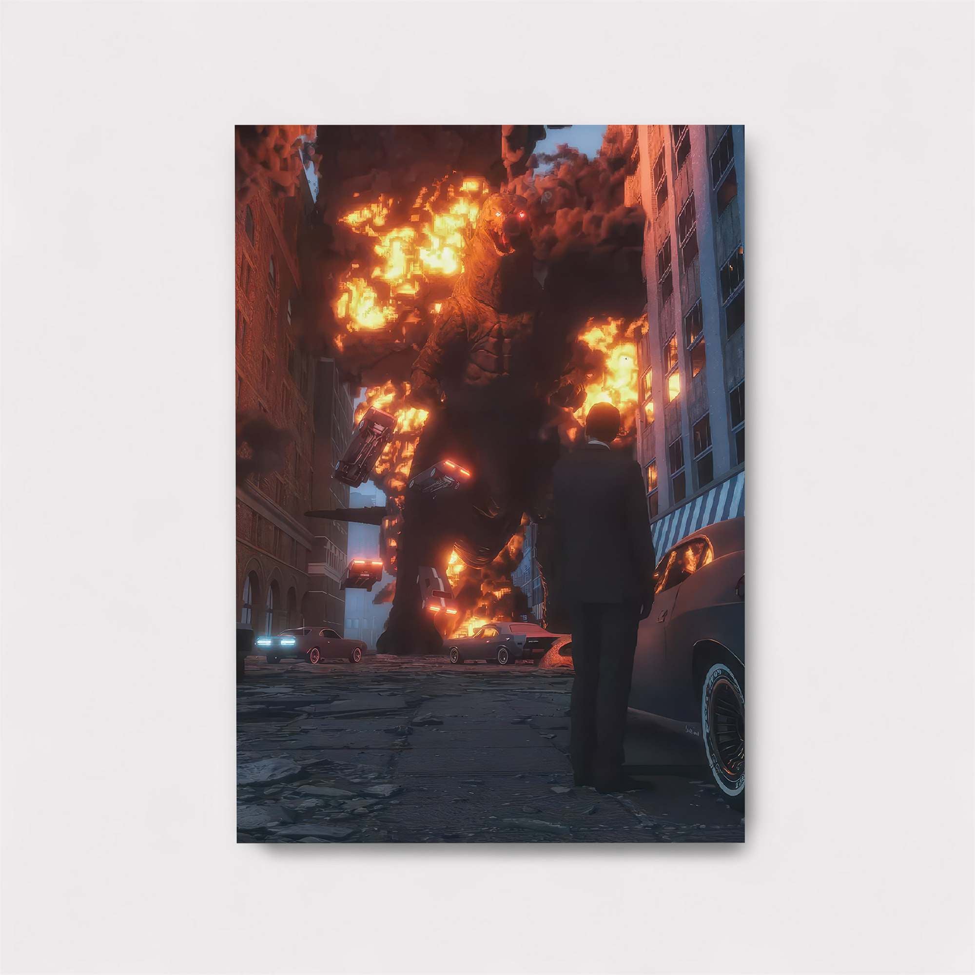 Godzilla Rampage Safe Wall Magnetic / M