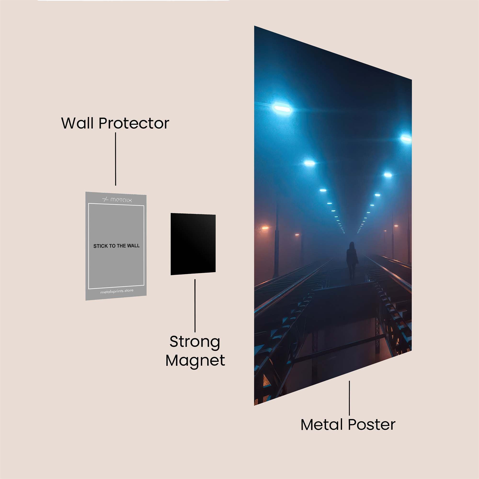 Solitude Glow Safe Wall Magnetic / M