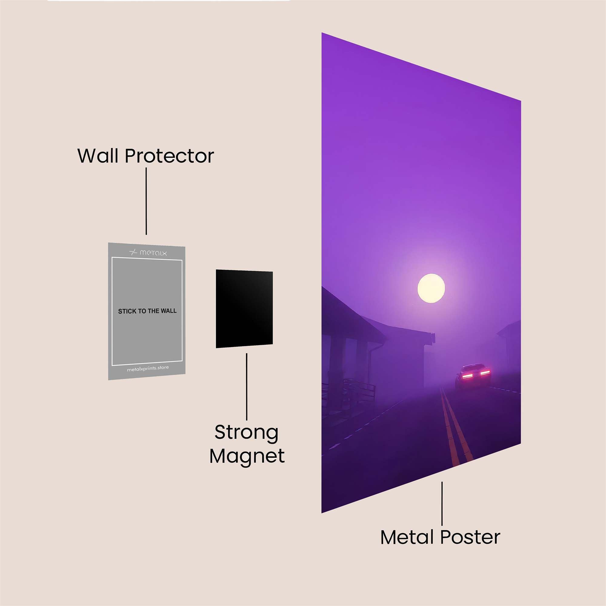 Moonlit Mystery Safe Wall Magnetic / M