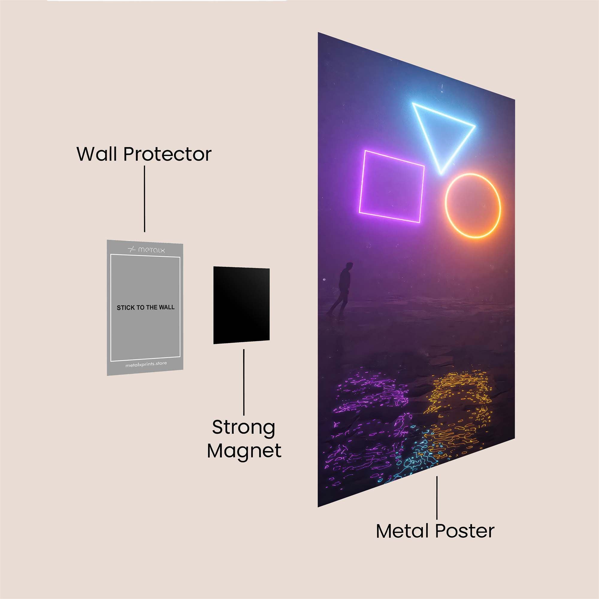 Shapes Enigma Safe Wall Magnetic / M