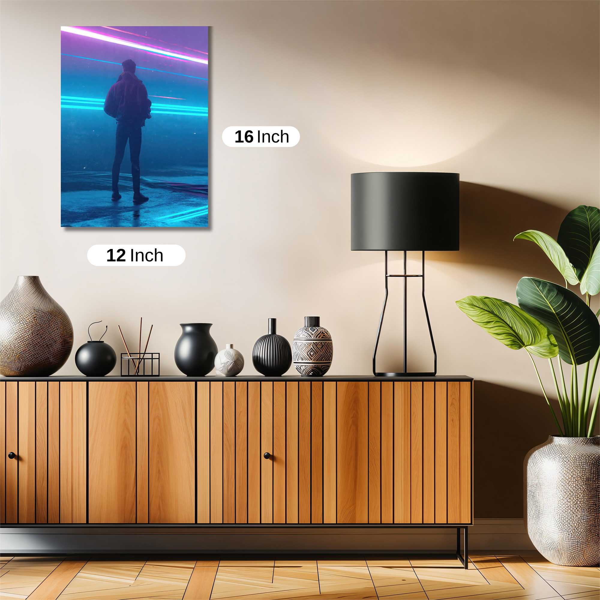 Neon Solitude Safe Wall Magnetic / M