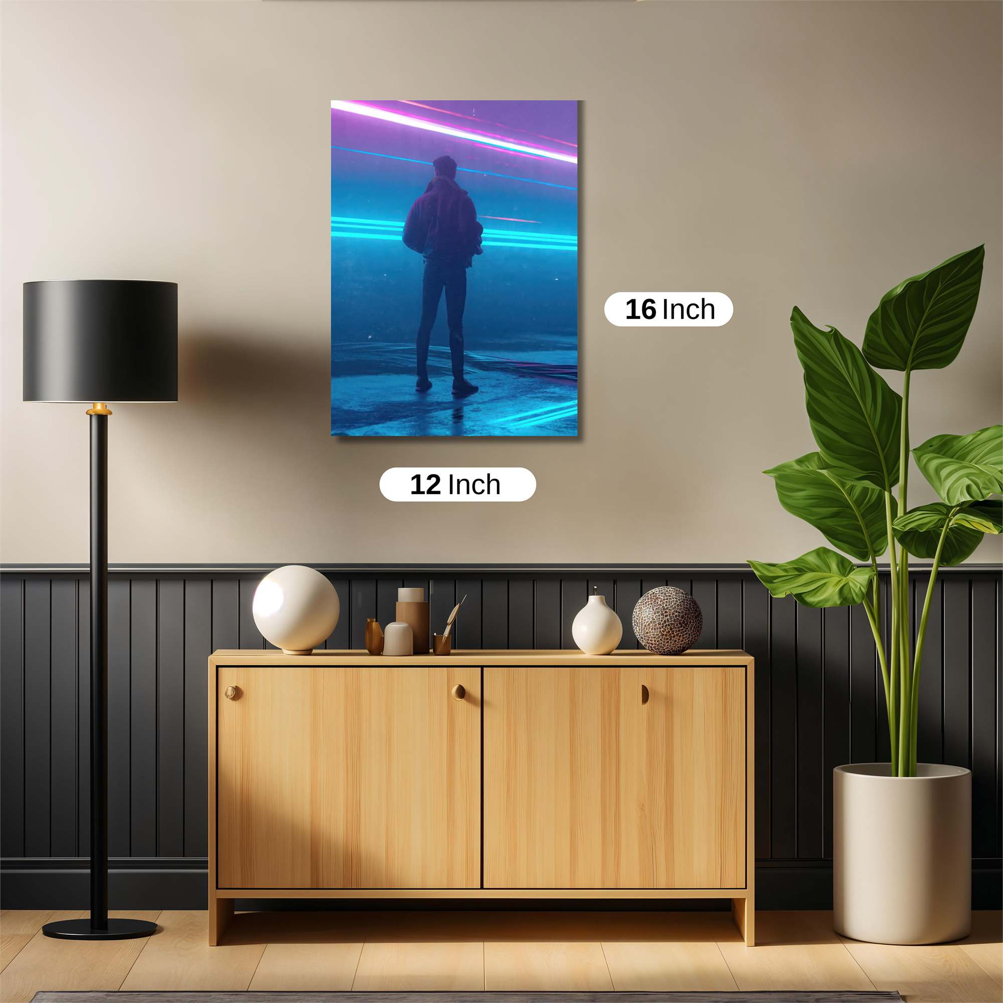 Neon Solitude Safe Wall Magnetic / M