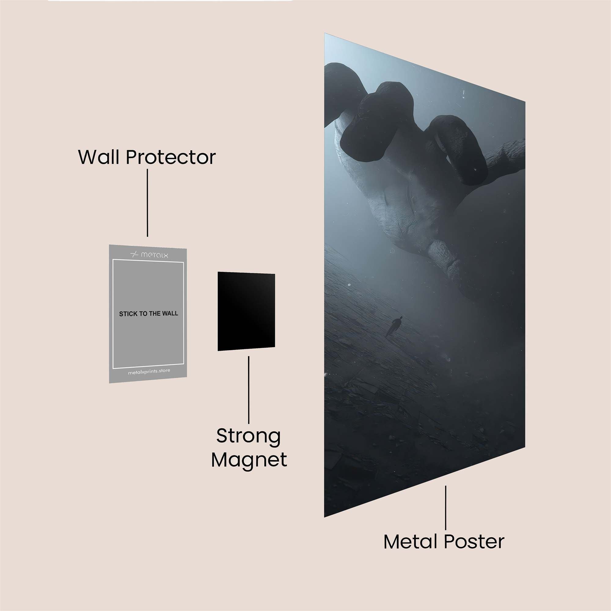 Giant Despair Safe Wall Magnetic / M
