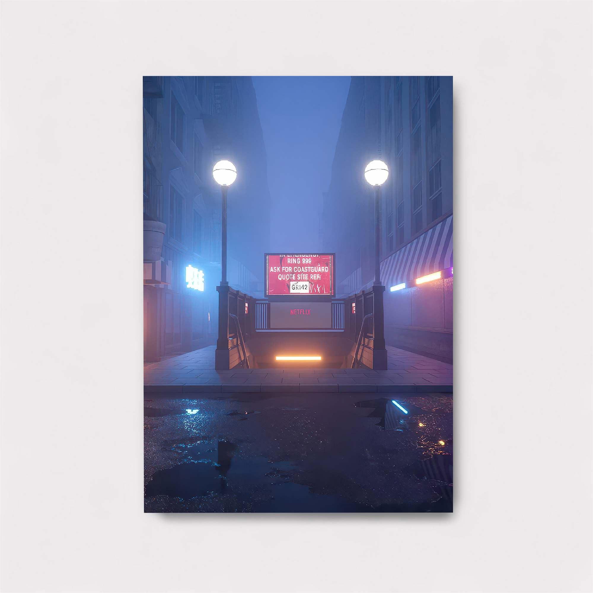 Neon Descent Safe Wall Magnetic / M