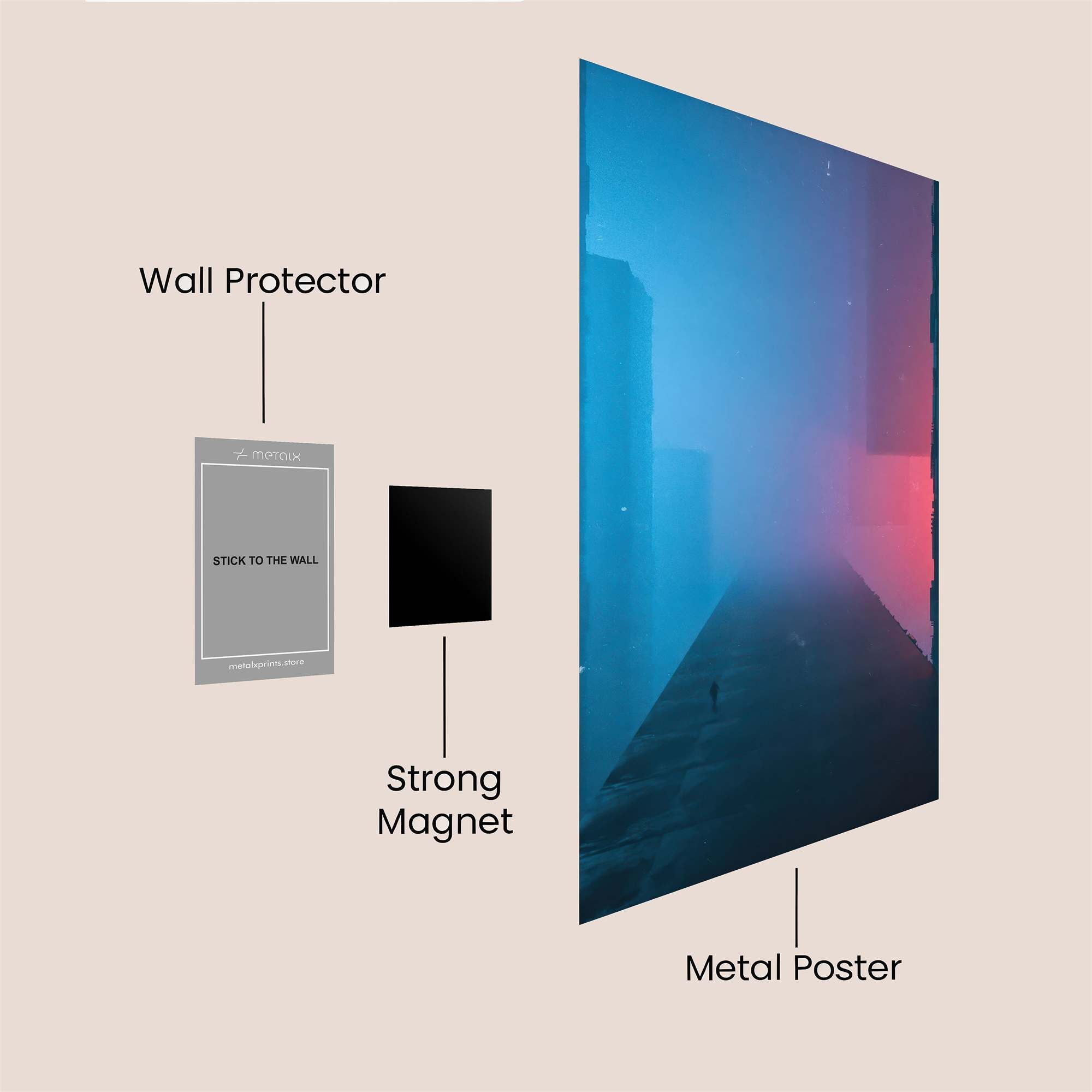 Neon Abyss Safe Wall Magnetic / M