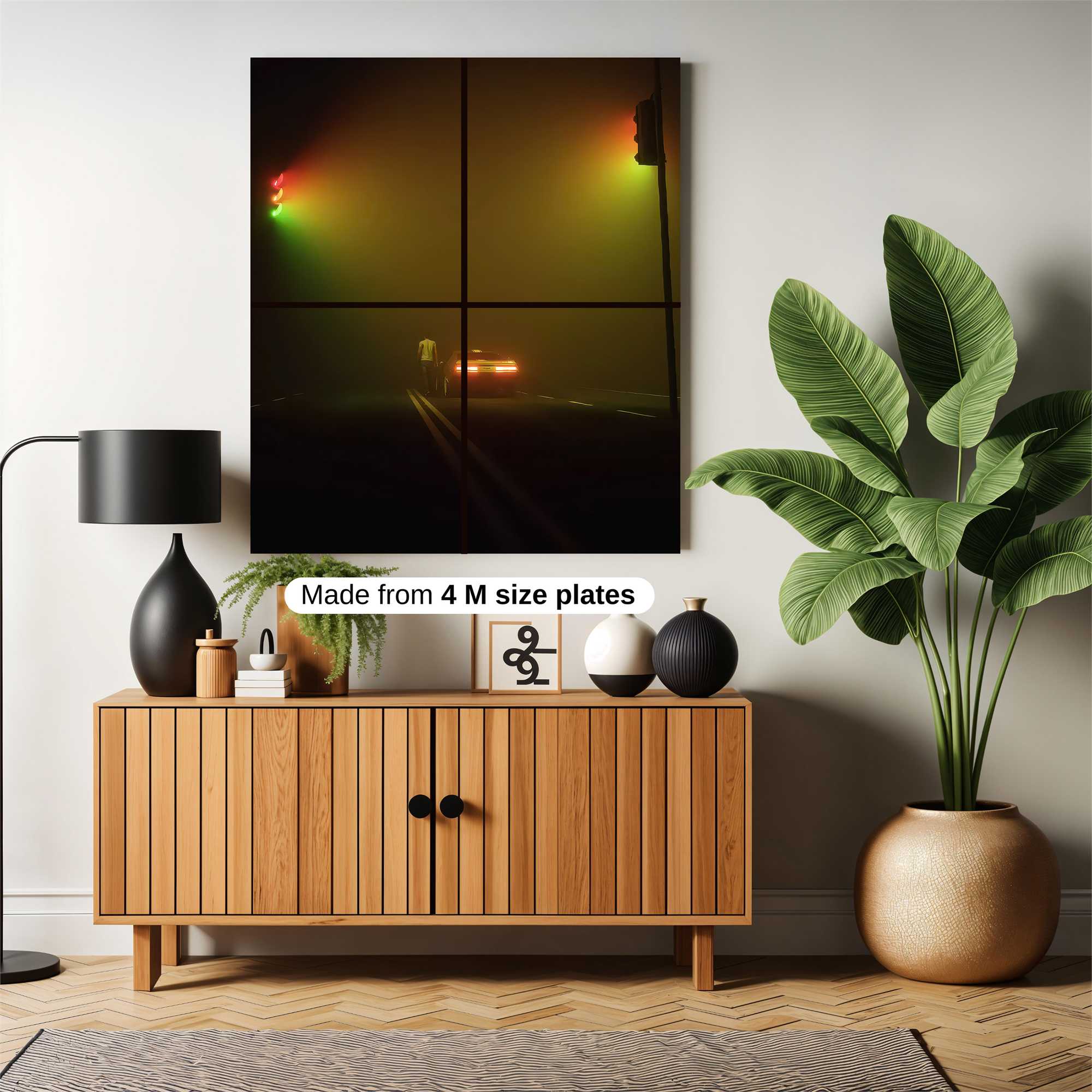 Foggy Crossing Safe Wall Magnetic / M