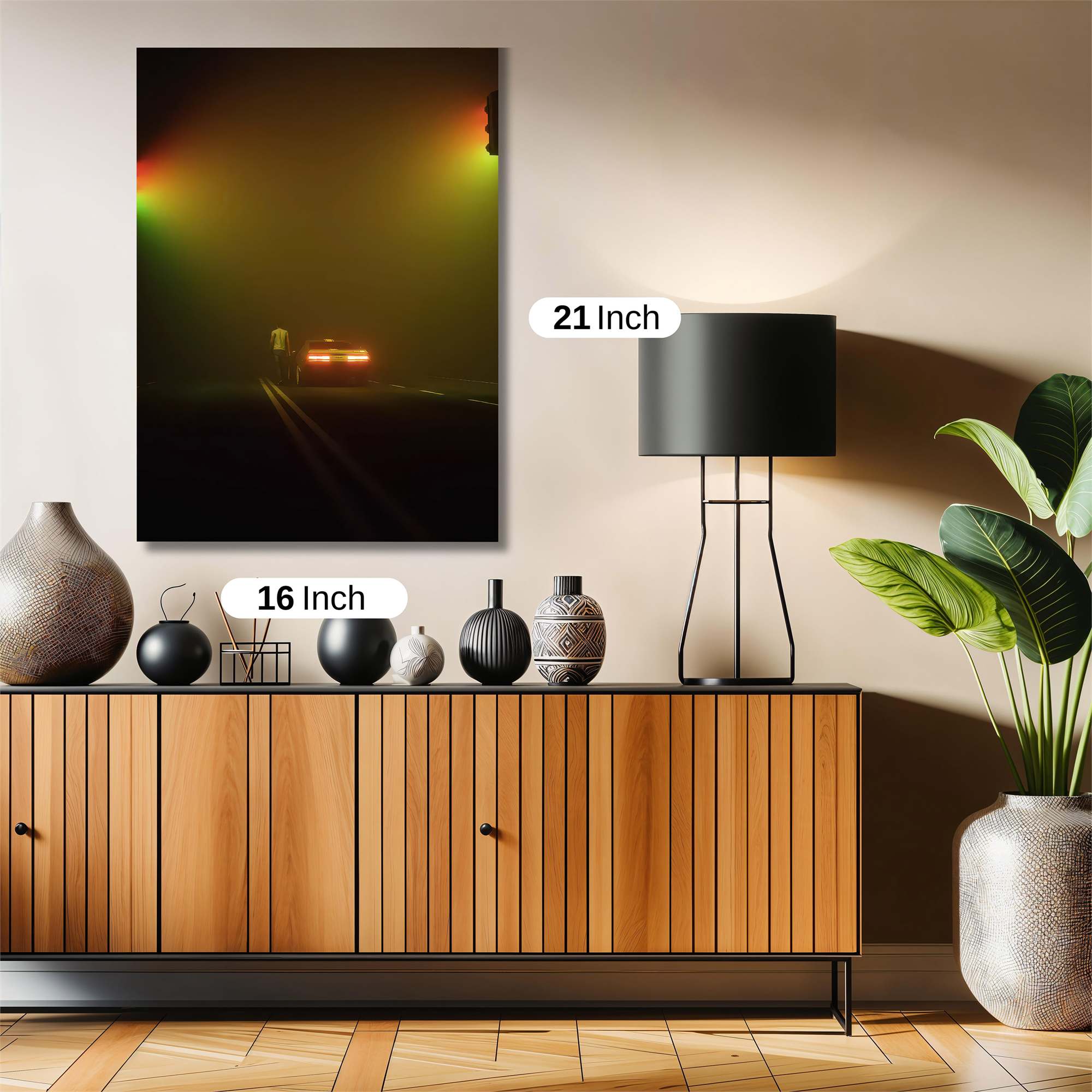 Foggy Crossing Safe Wall Magnetic / M