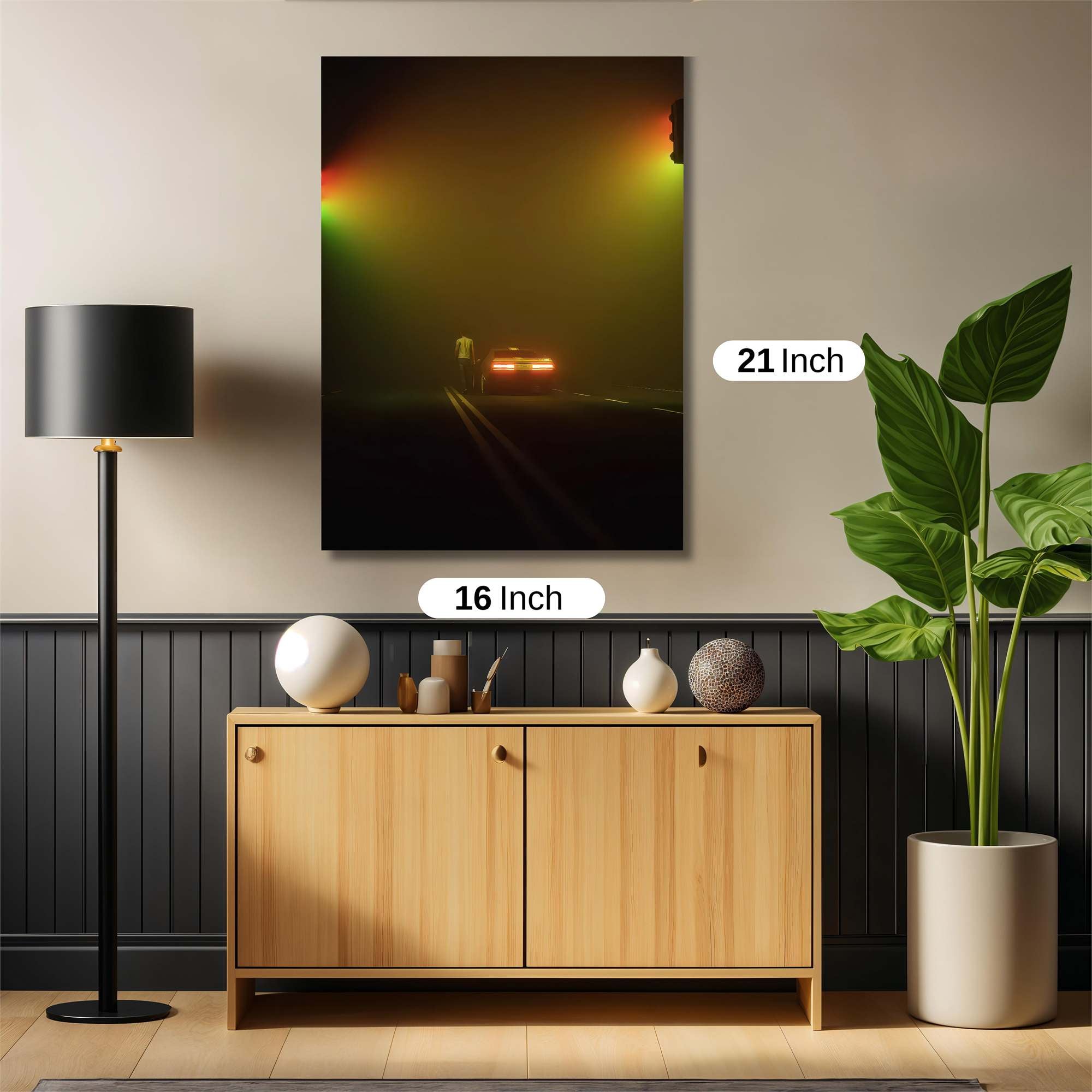 Foggy Crossing Safe Wall Magnetic / M