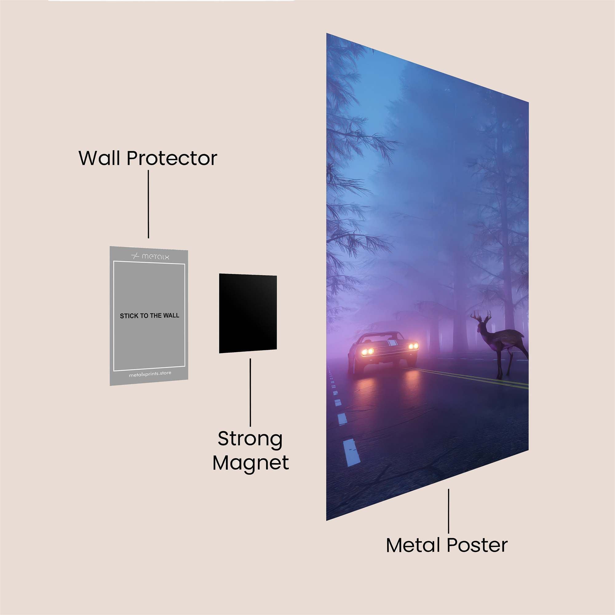Deer Enigma Safe Wall Magnetic / M
