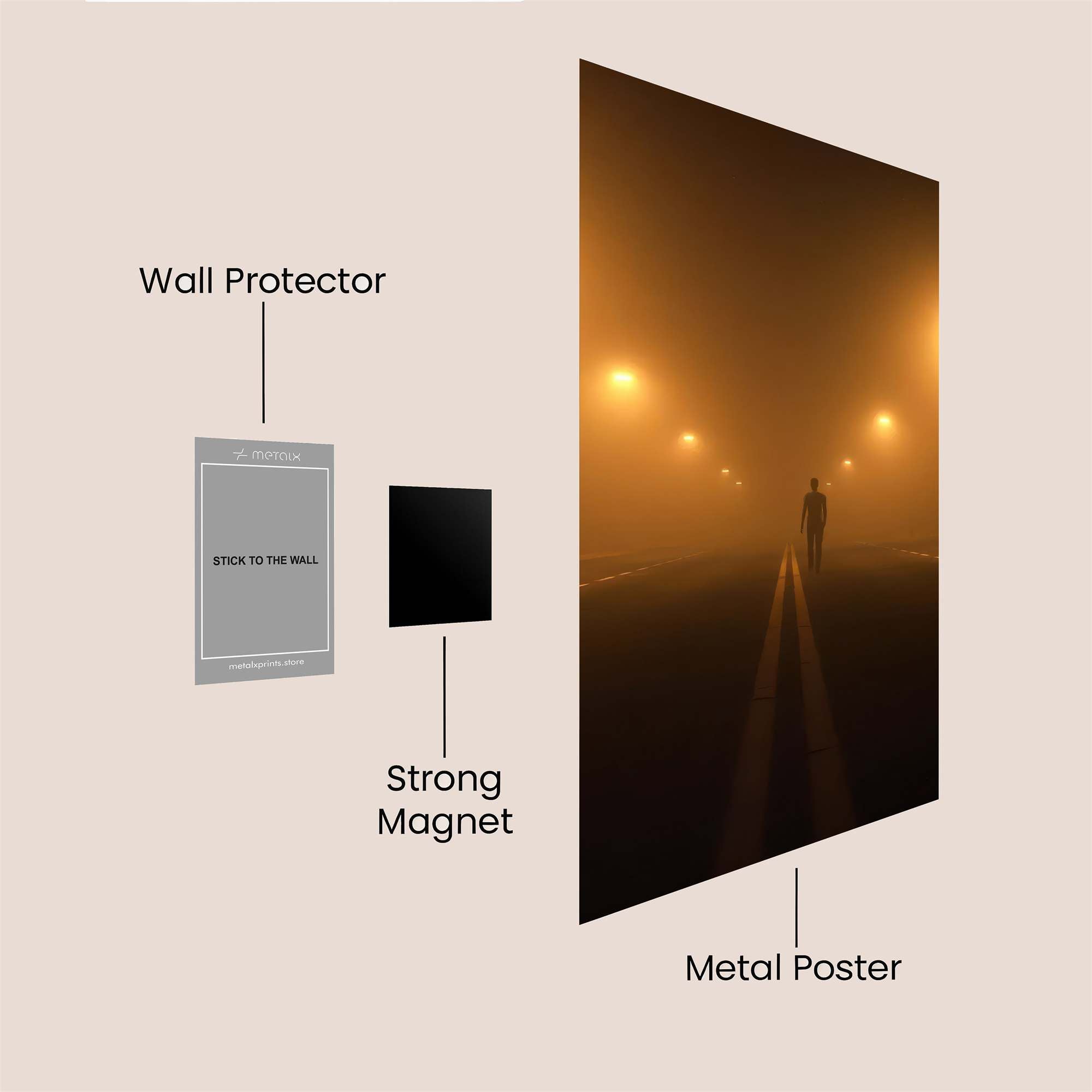 Mystery Walk Safe Wall Magnetic / M