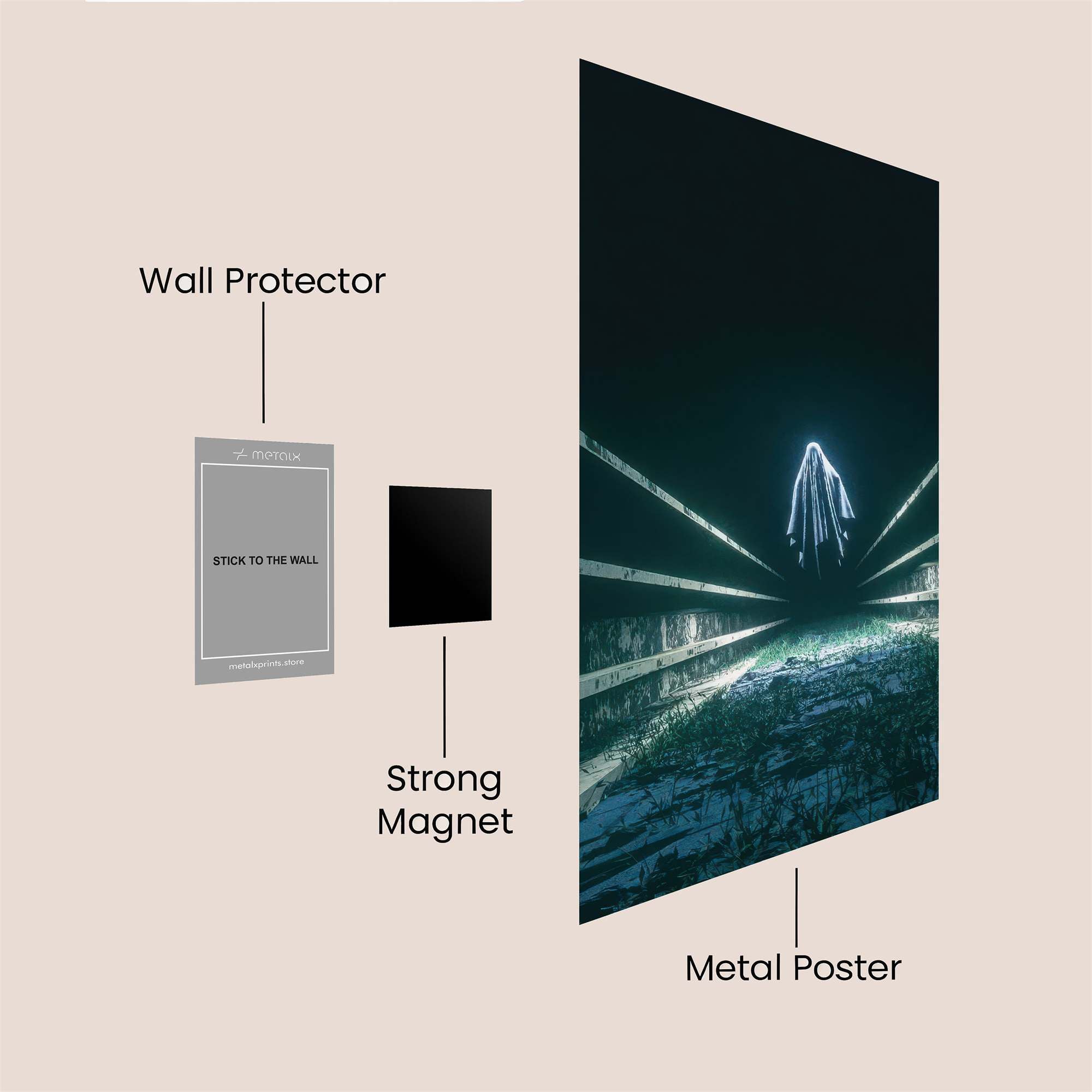 Ghostly Eerie Safe Wall Magnetic / M