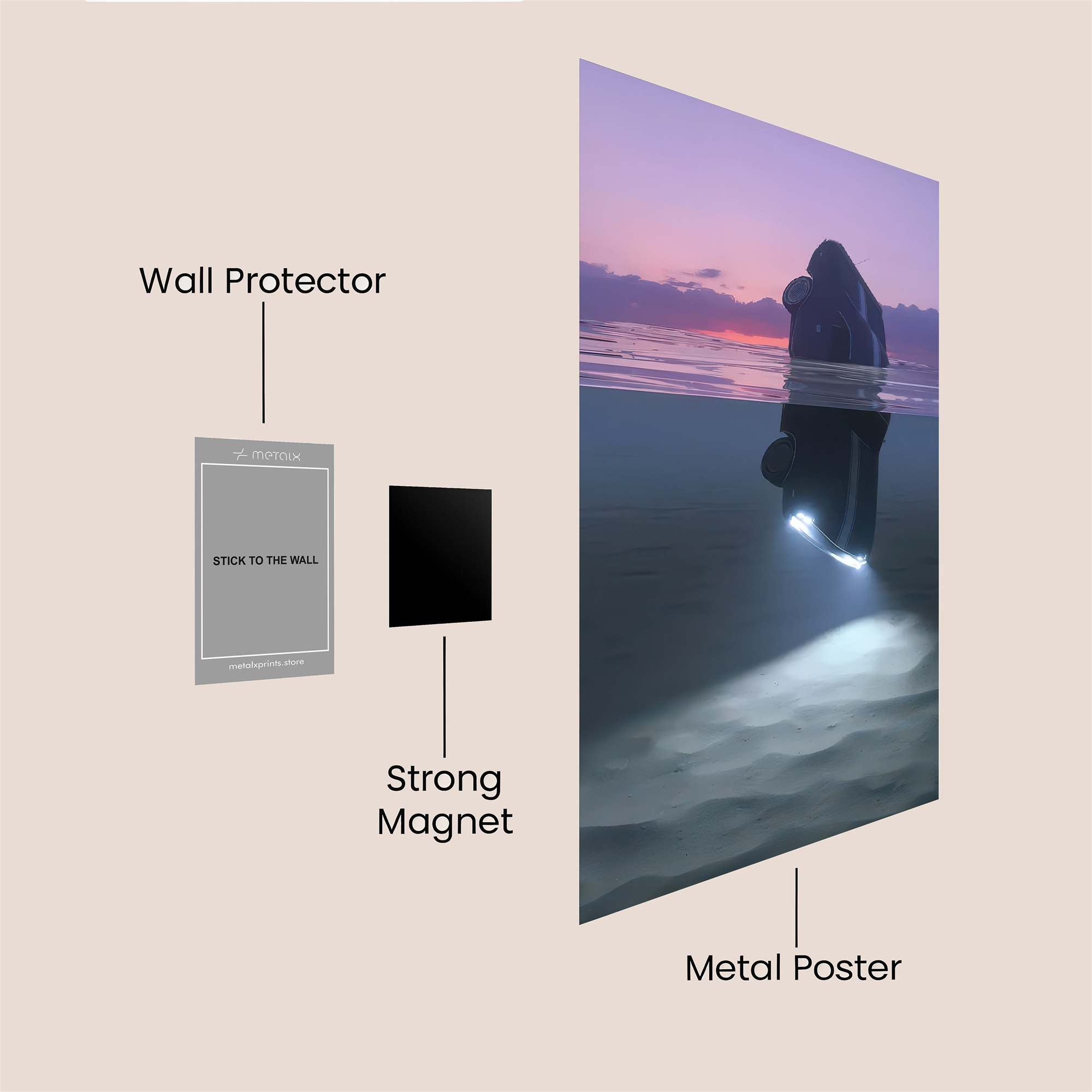 Diver Serene Safe Wall Magnetic / M