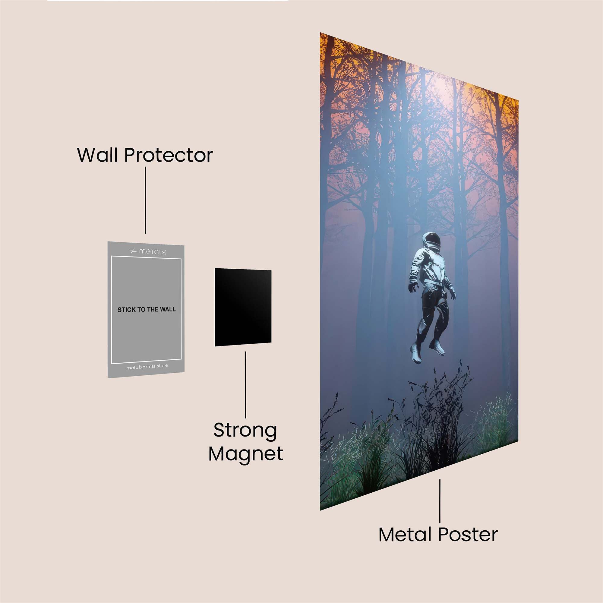 Desert Tranquility Safe Wall Magnetic / M