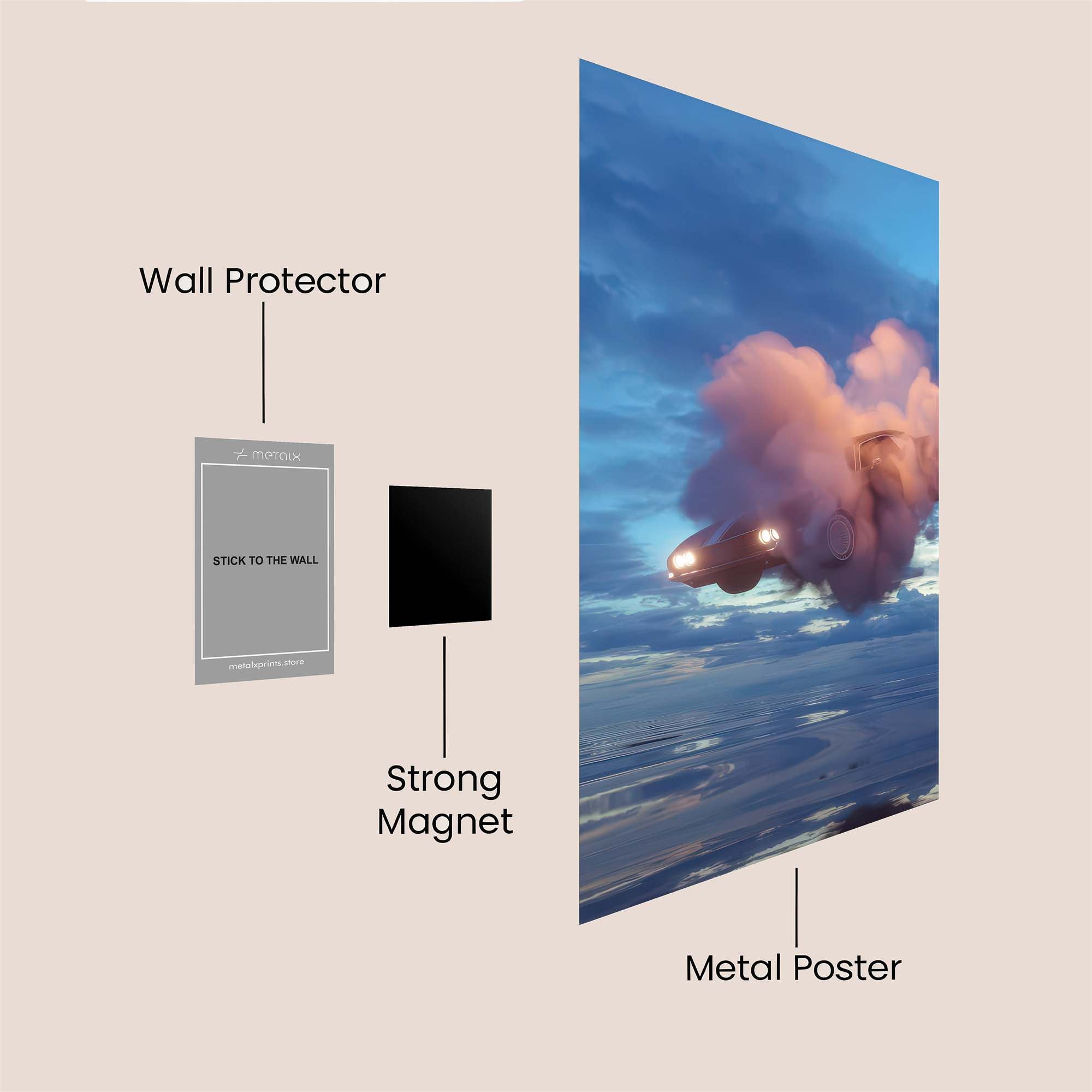 Jet Twilight Safe Wall Magnetic / M