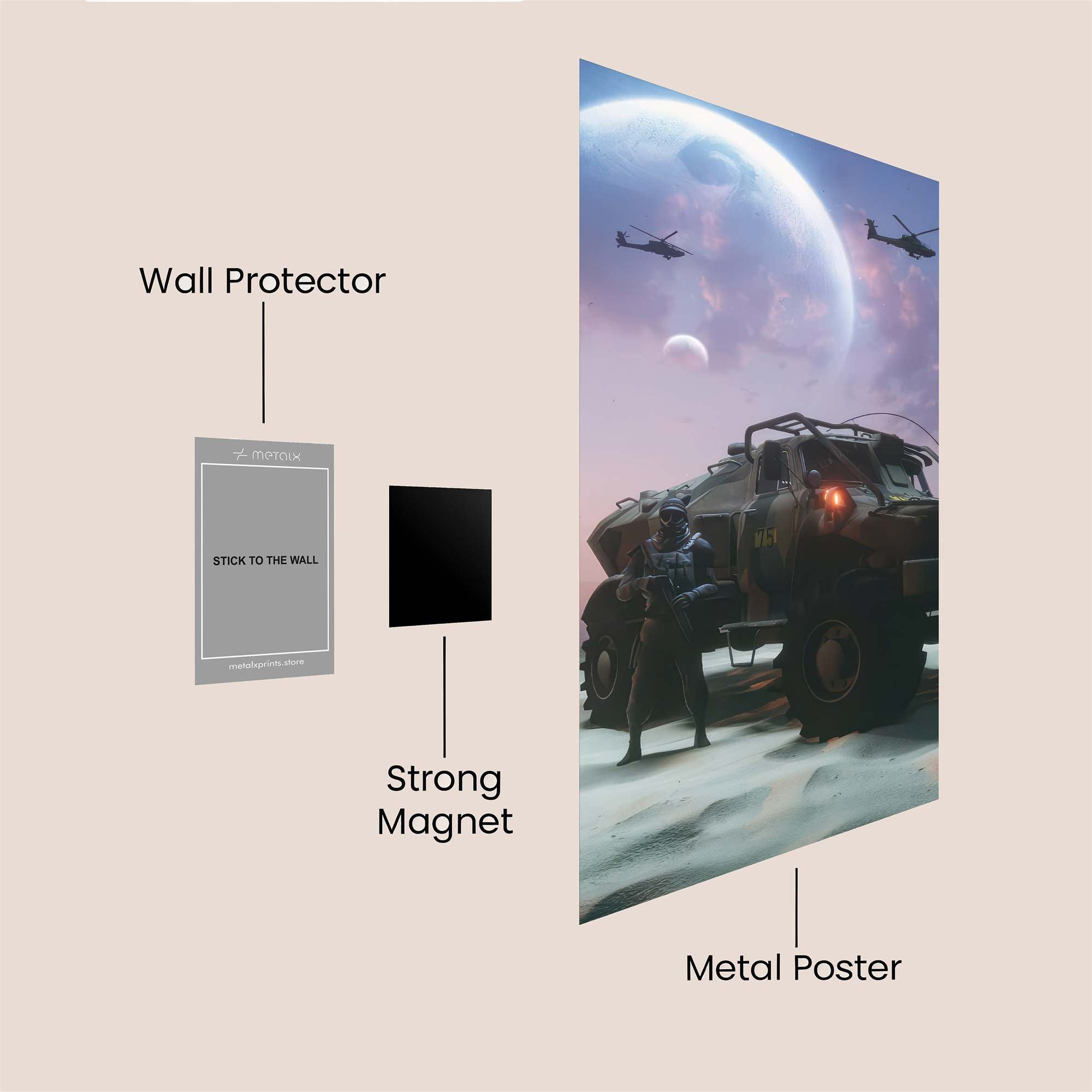 Desert Odyssey Safe Wall Magnetic / M