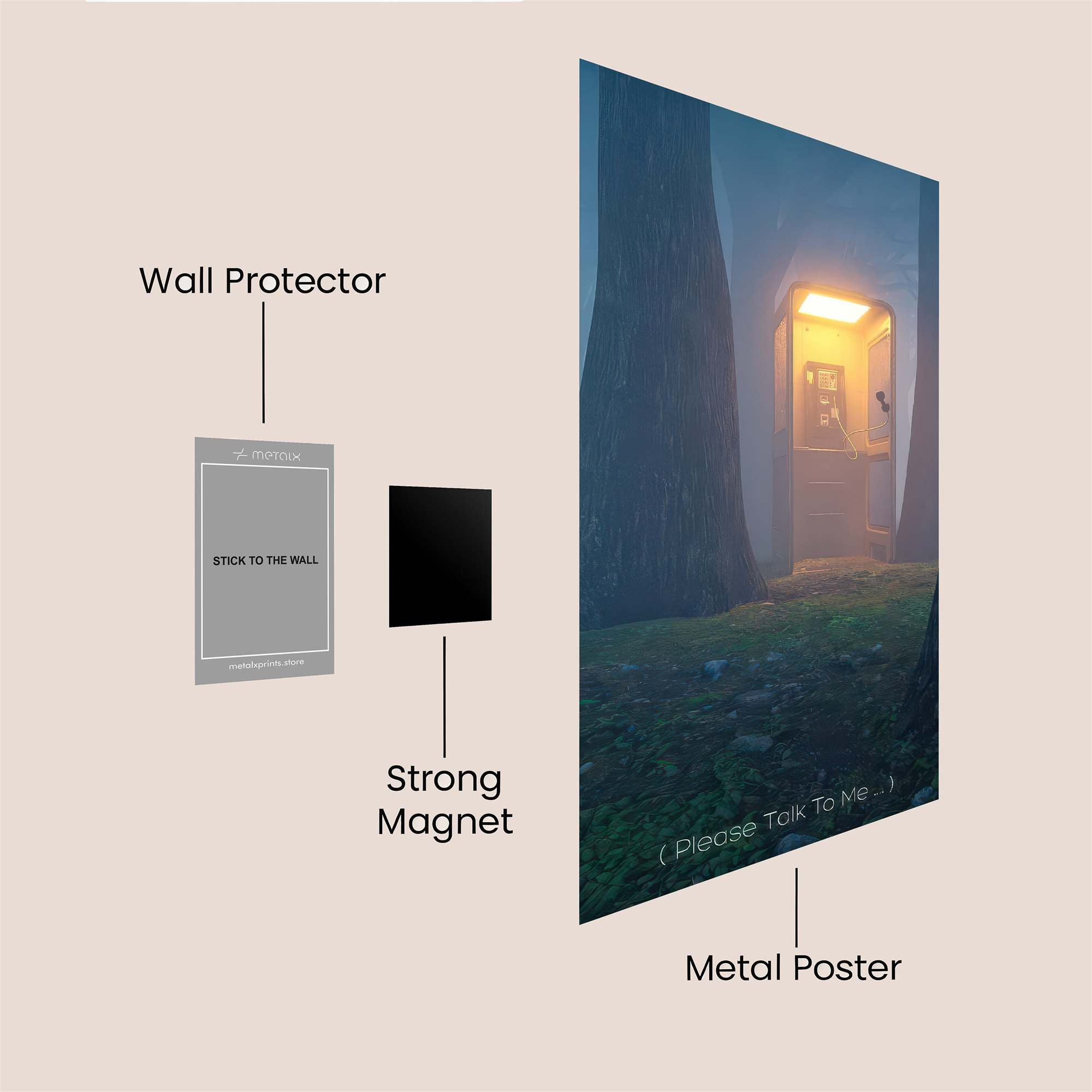Portal Serene Safe Wall Magnetic / M