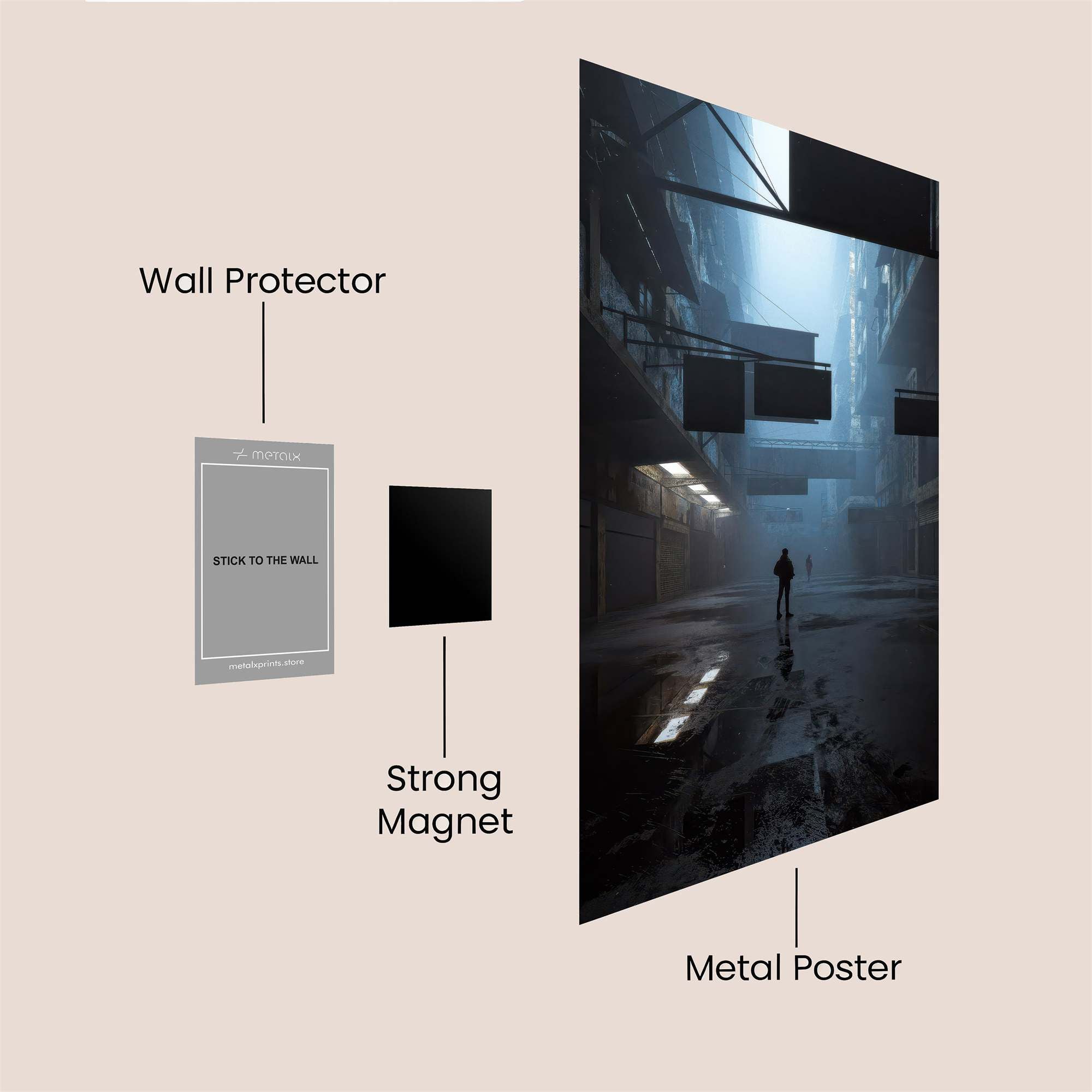 Alleyway Echo Safe Wall Magnetic / M