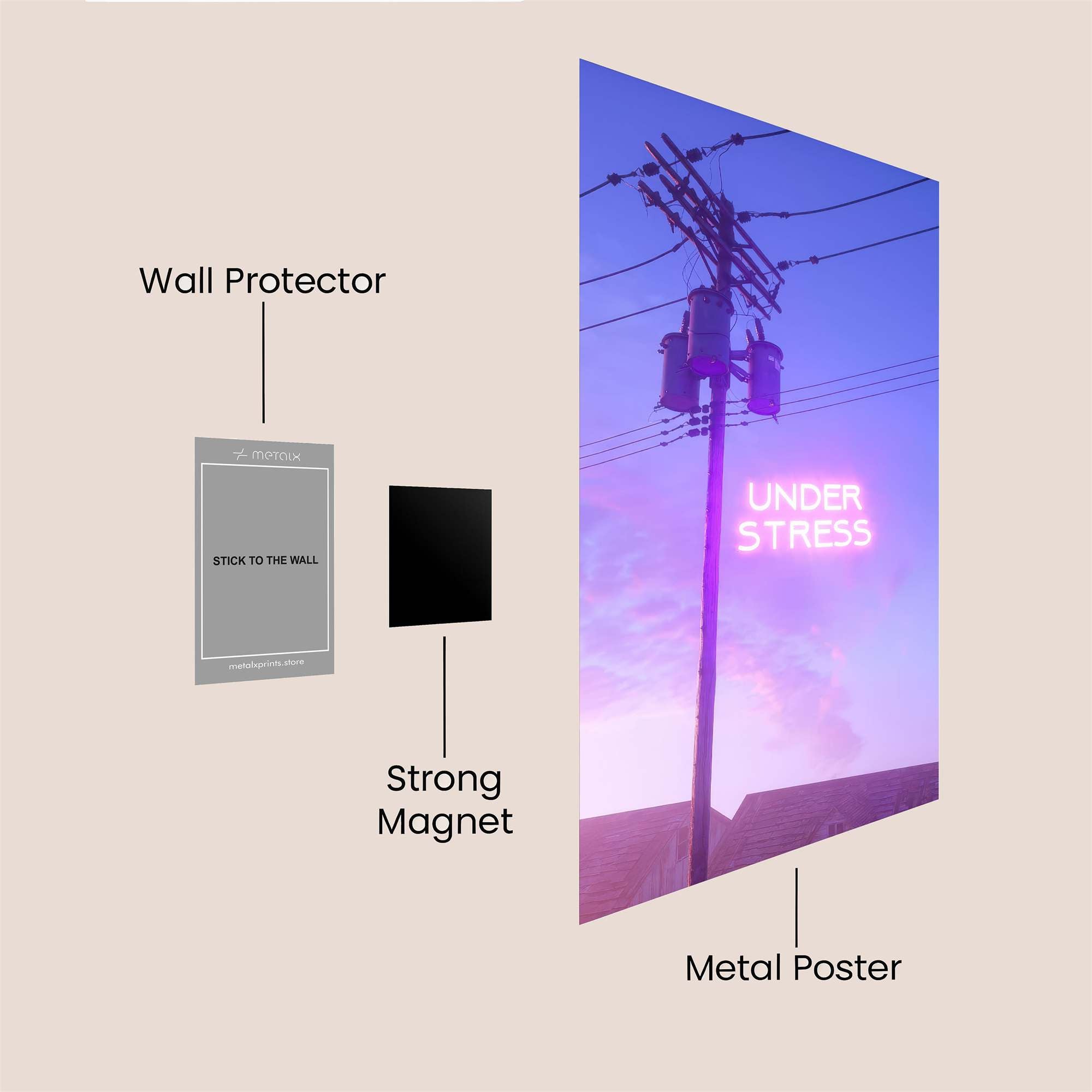 Pole Peril Safe Wall Magnetic / M