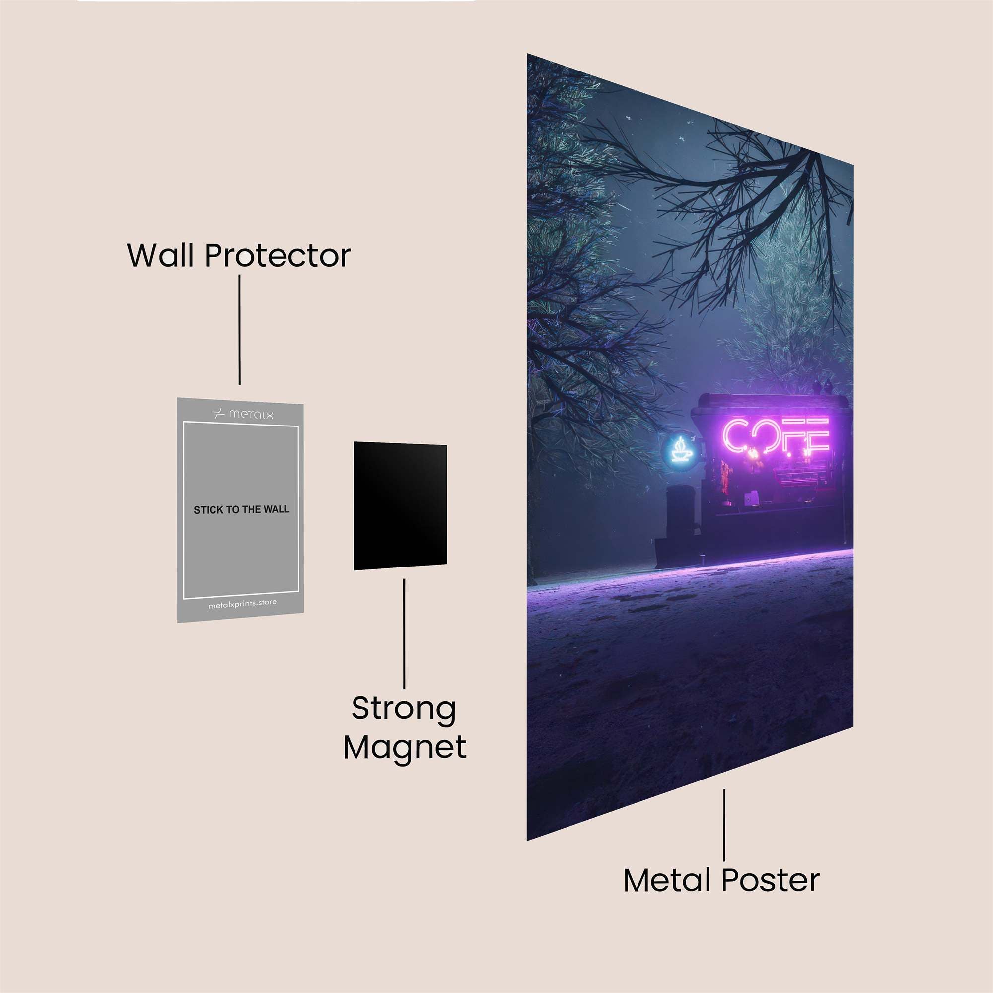 Cafe Enigma Safe Wall Magnetic / M
