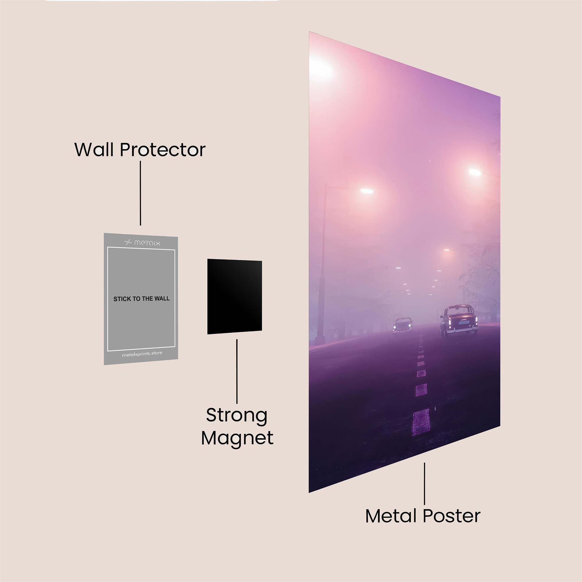 Foggy Enigma Safe Wall Magnetic / M