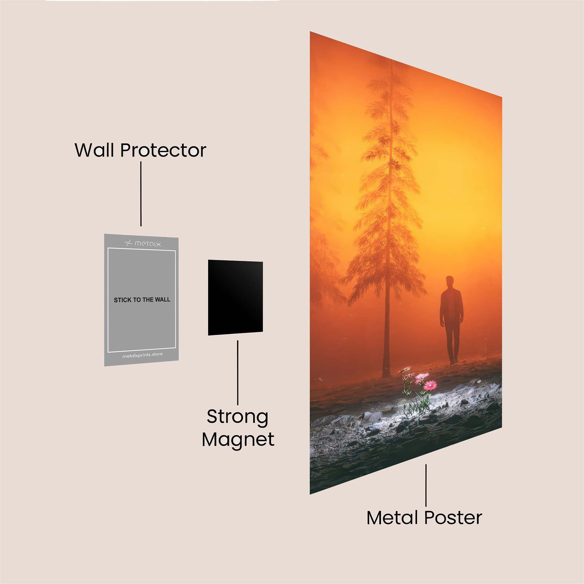 Silhouette Mystery Safe Wall Magnetic / M