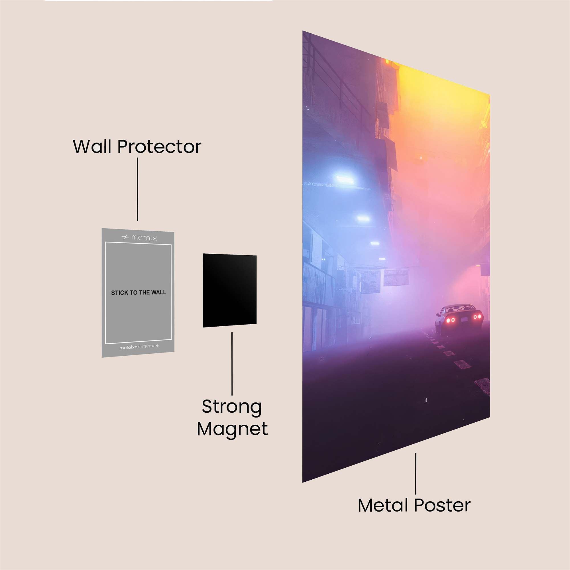 Neon Dream Safe Wall Magnetic / M