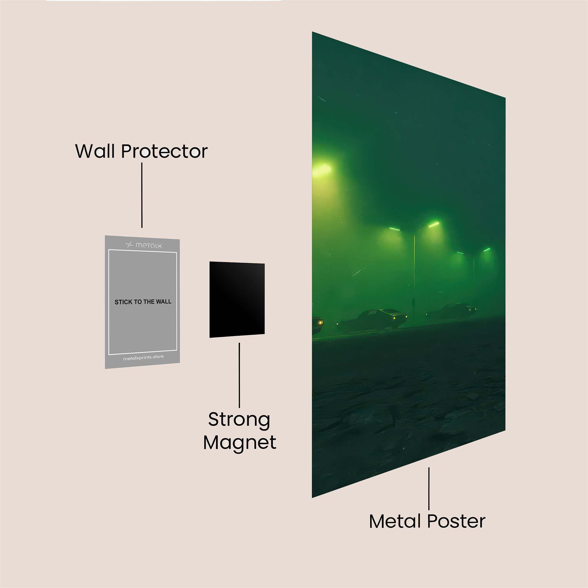 Fogbound Mystery Safe Wall Magnetic / M