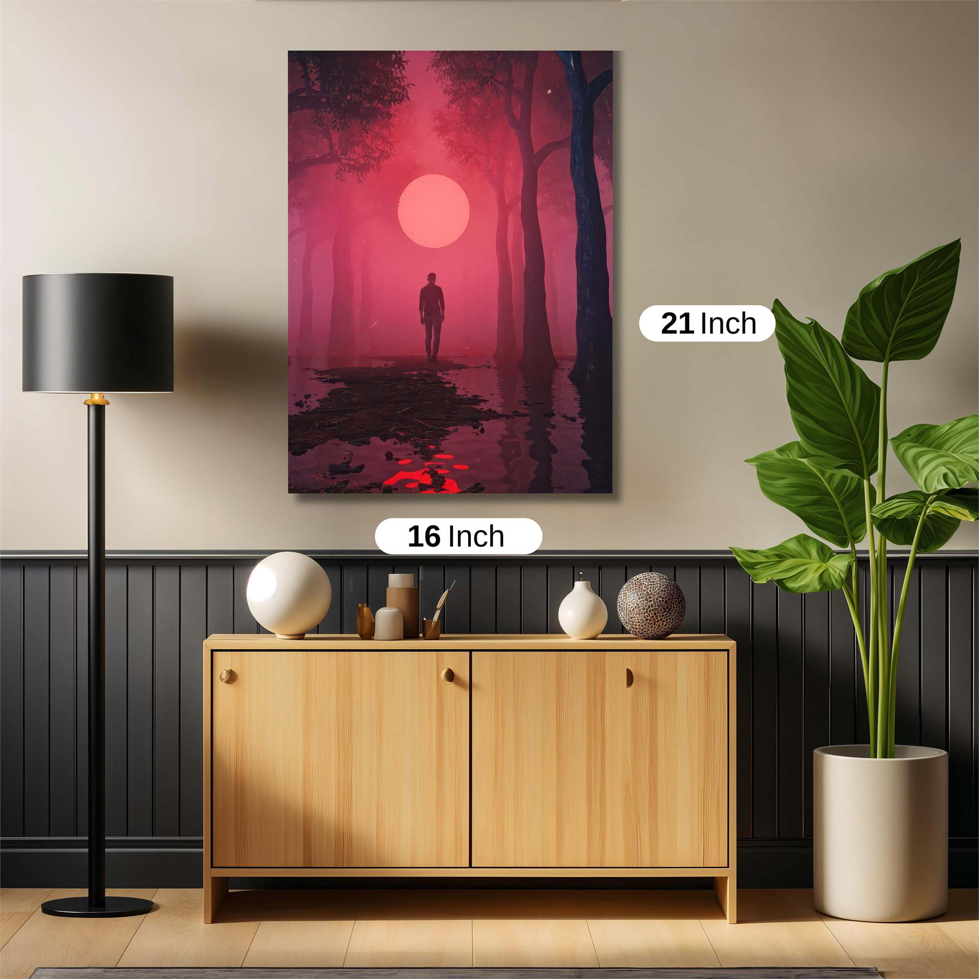 Moonlit Solitude Safe Wall Magnetic / M