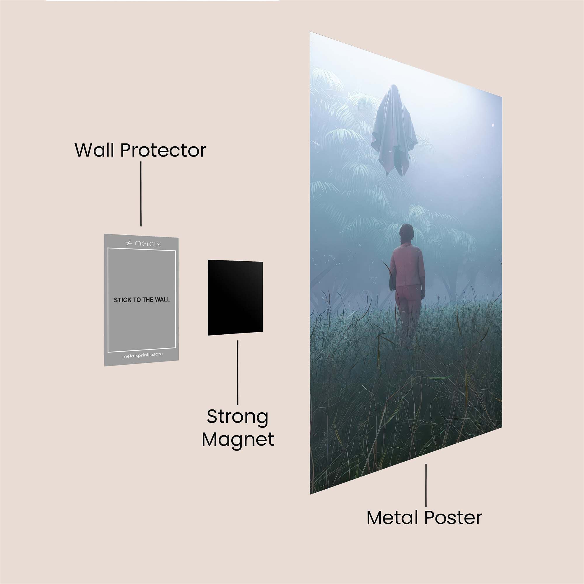 Ghostly Encounter Safe Wall Magnetic / M