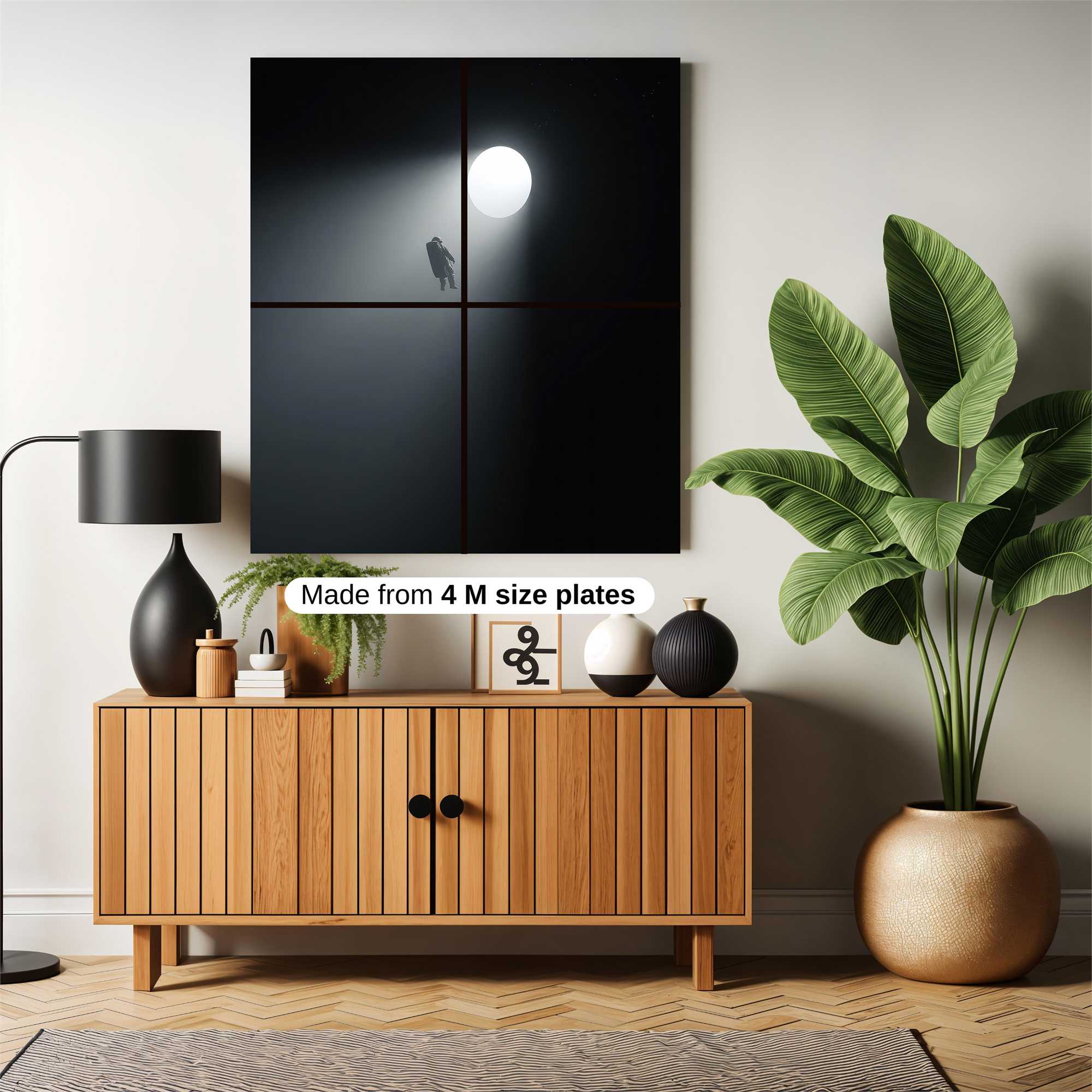 Astronaut Drifting Safe Wall Magnetic / M